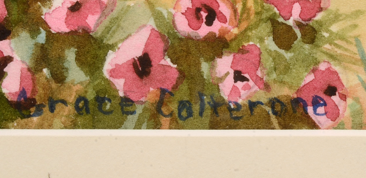 Grace Calterone Original Watercolor "Teddy Bears + Hedgehogs"