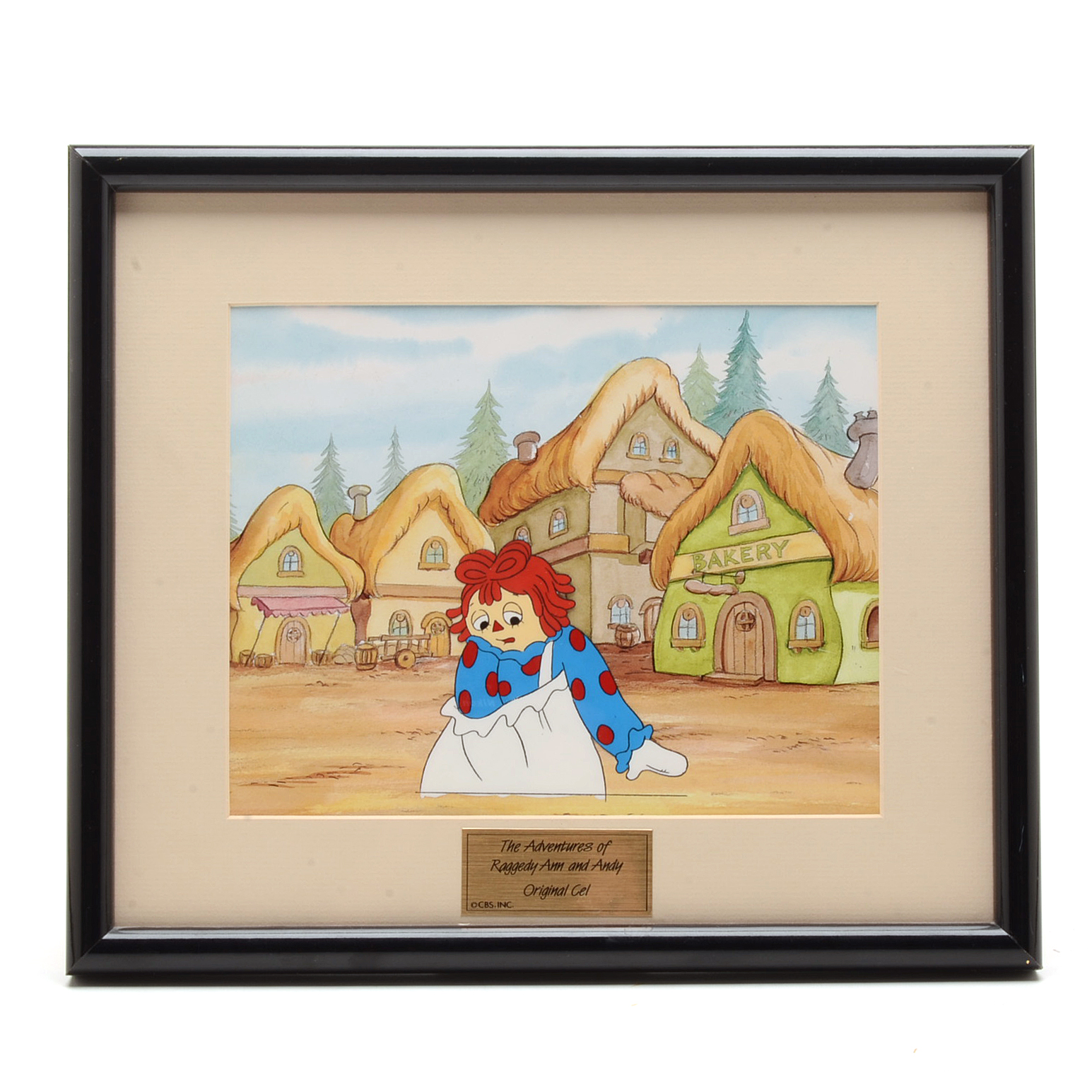 Original 1990 Hand-Painted Animation Cel from "The Adventures of Raggedy Ann and Andy"