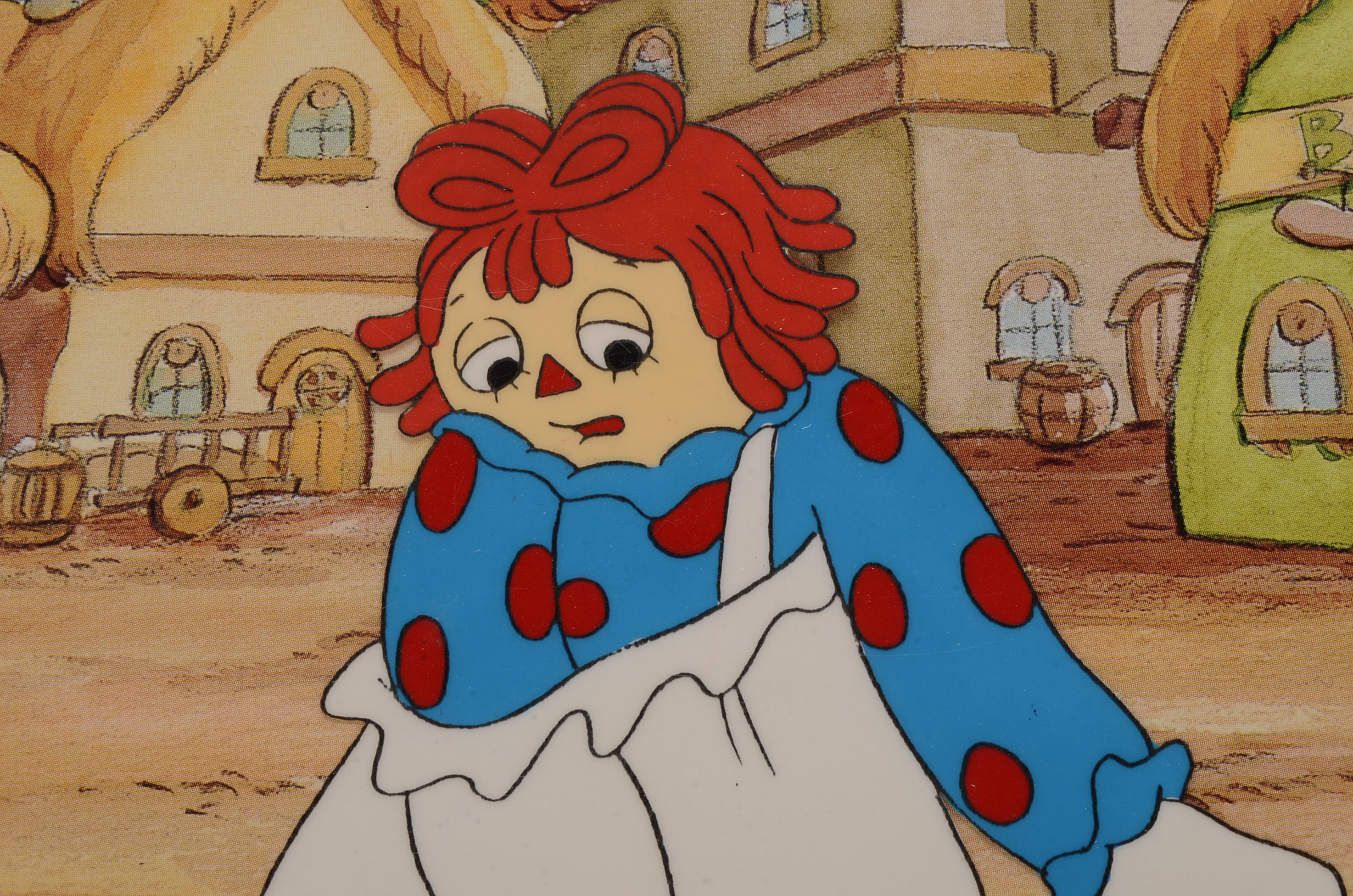 Original 1990 Hand-Painted Animation Cel from "The Adventures of Raggedy Ann and Andy"