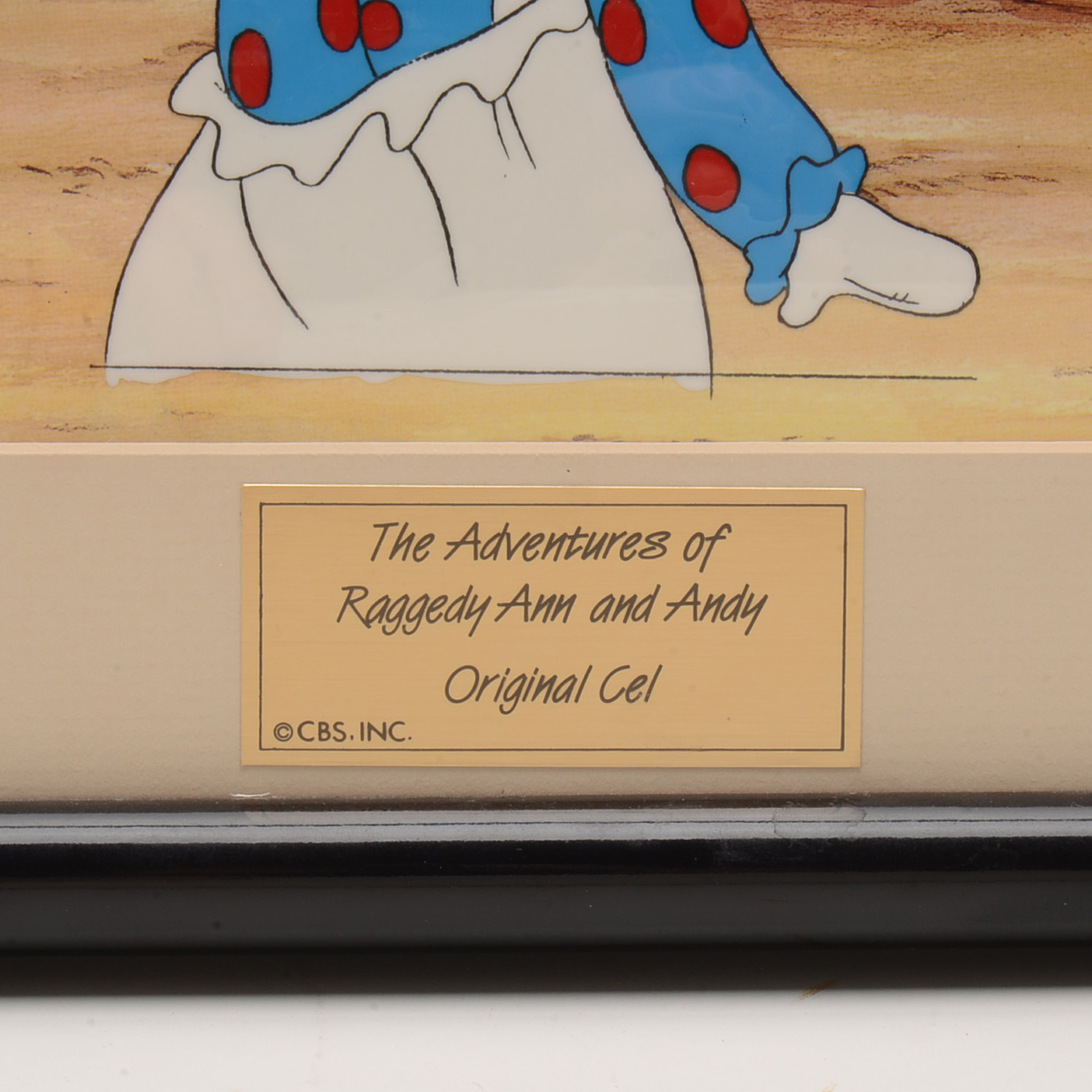 Original 1990 Hand-Painted Animation Cel from "The Adventures of Raggedy Ann and Andy"