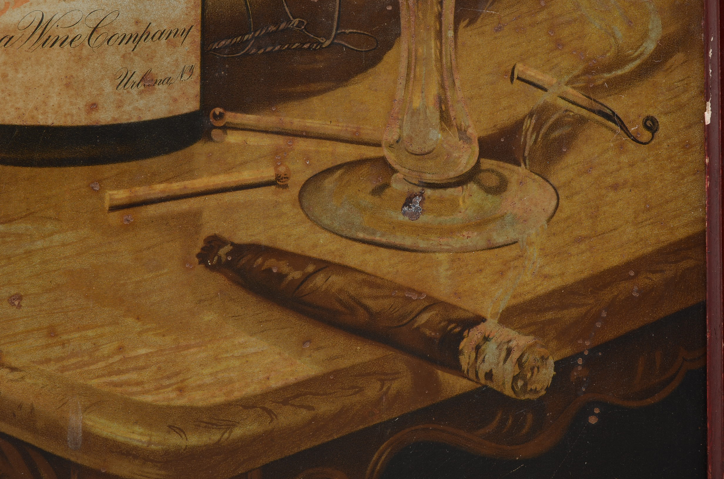 Antique 1905 Chromolithograph Advertisement on Metal