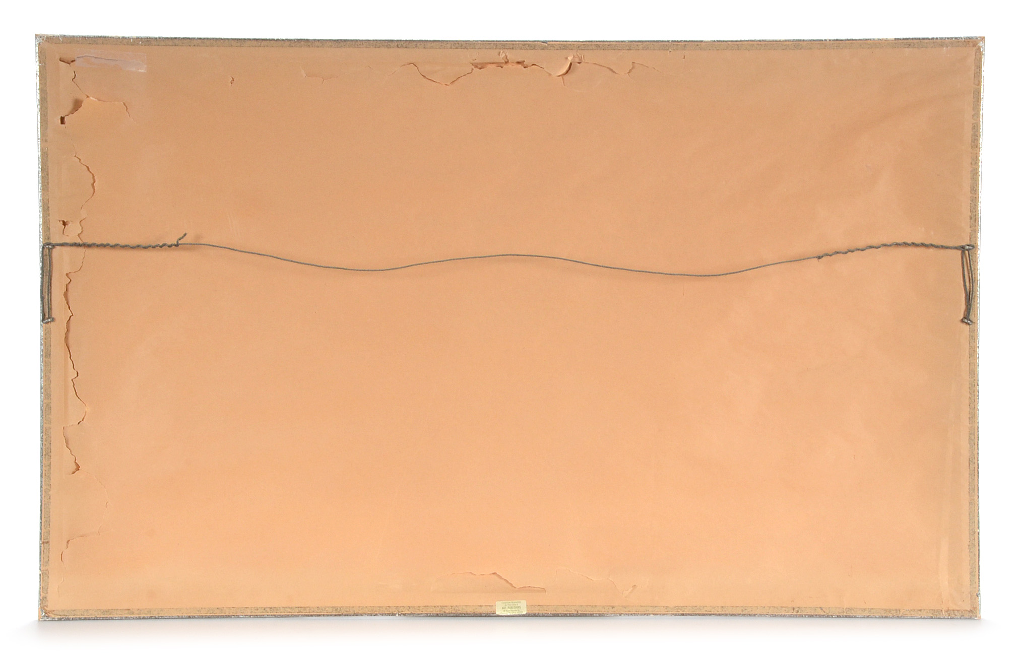 Hand-Colored Landscape Etching with Deer