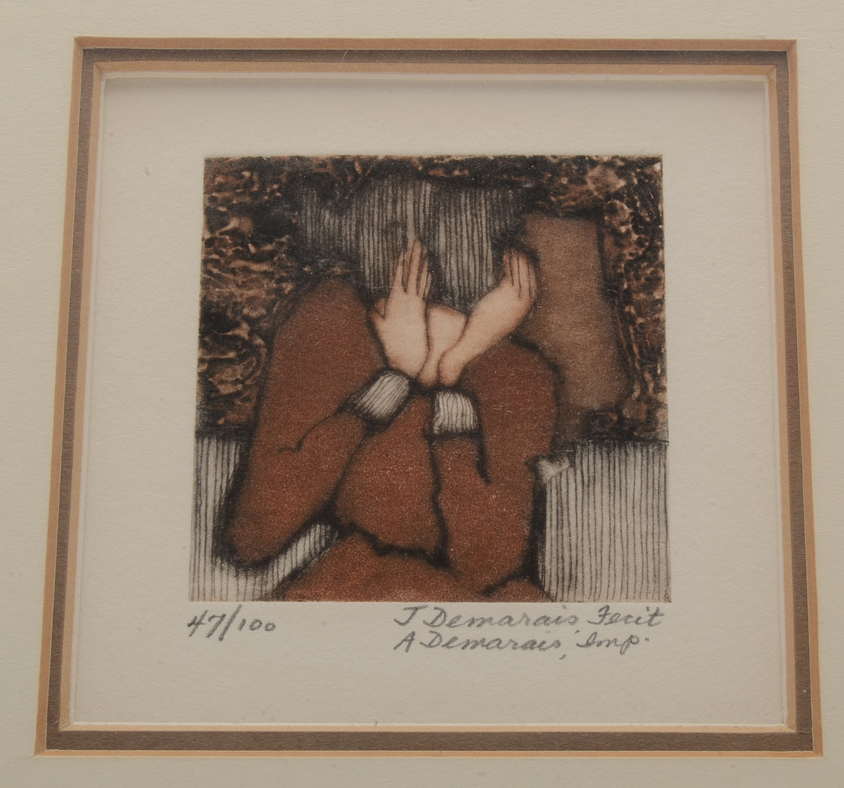 Joseph Demarais Signed Limited Edition Aquatint Etching