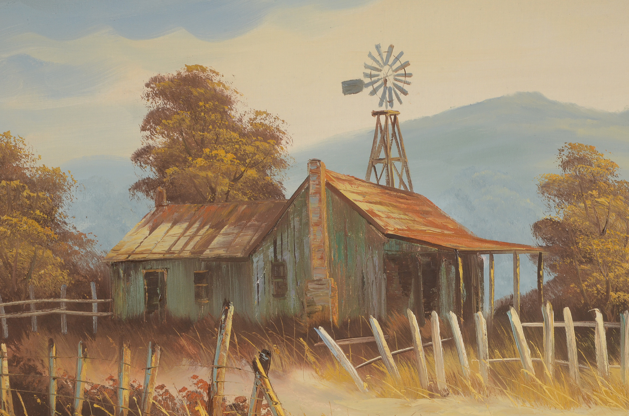 T. Wilmer Original Acrylic Coastal Landscape on Canvas