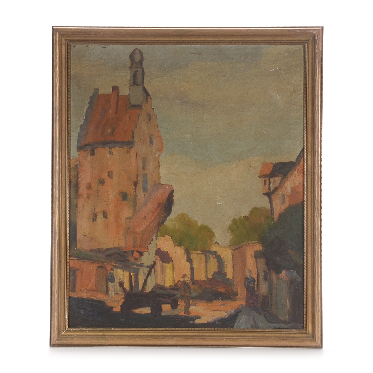 Oil Copy Painting on Board after Morley Hicks