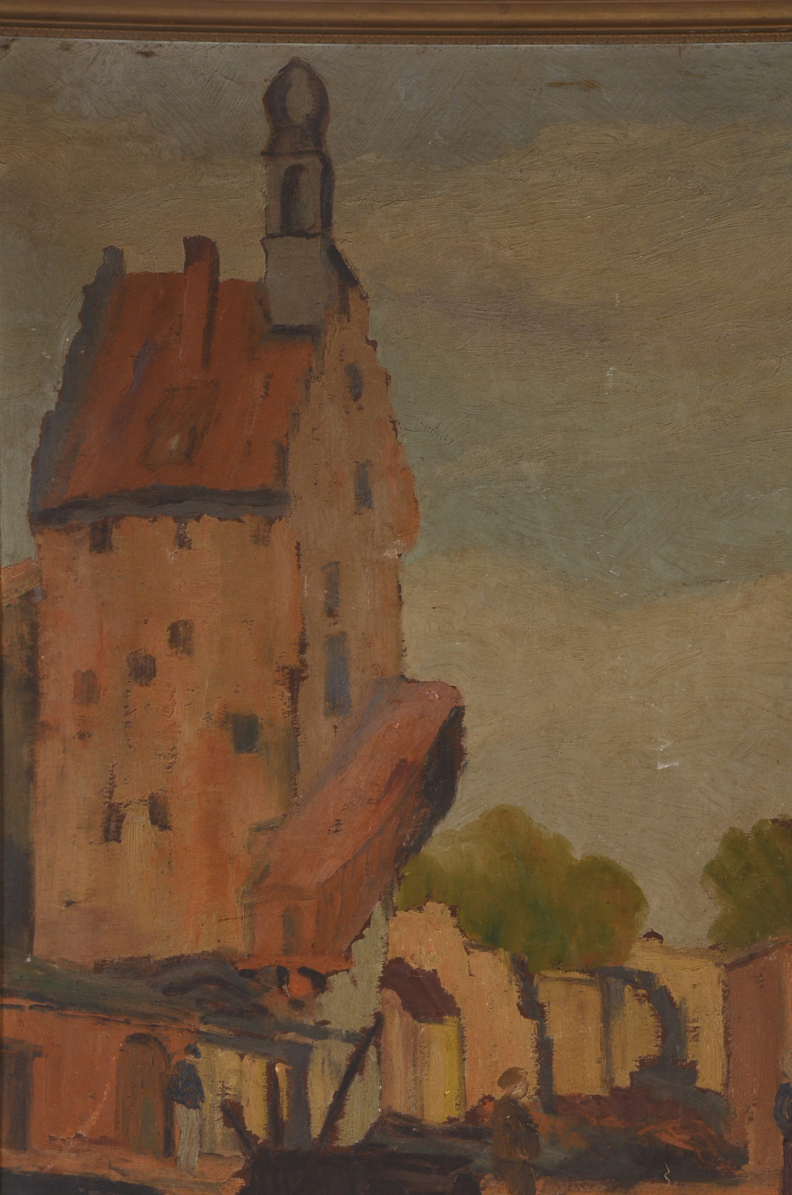 Oil Copy Painting on Board after Morley Hicks