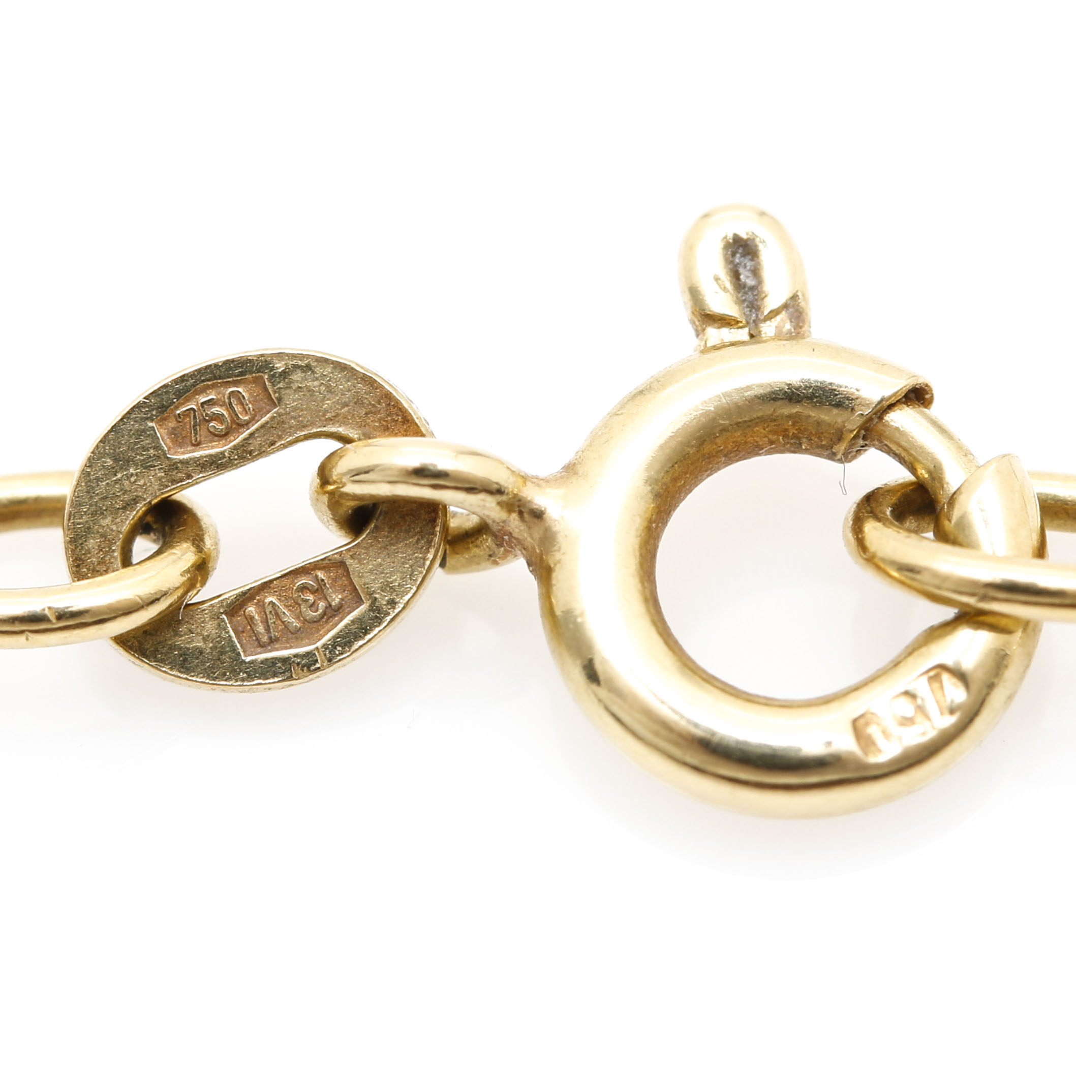 18K Yellow Gold Box Chain Necklace