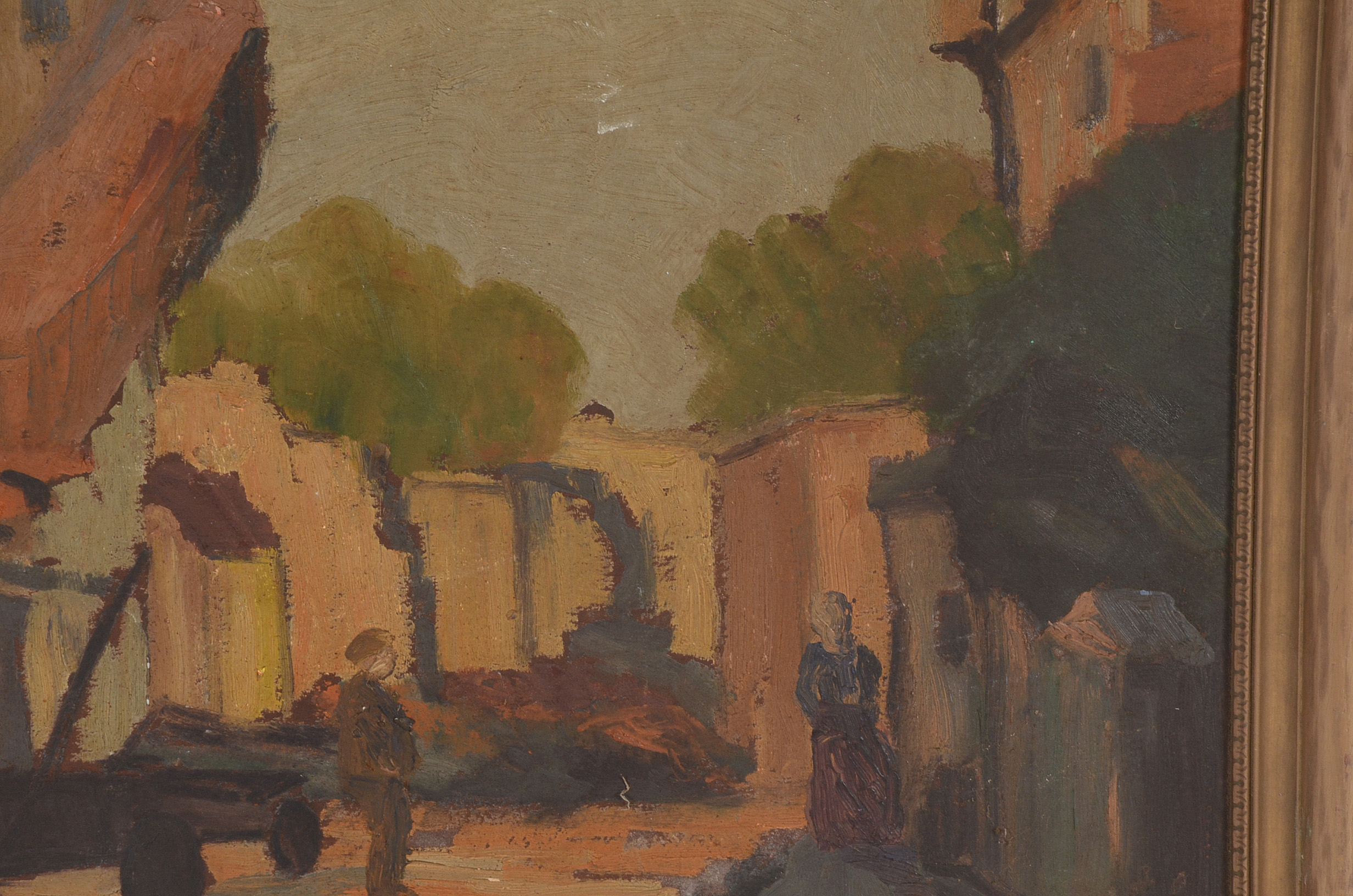 Oil Copy Painting on Board after Morley Hicks