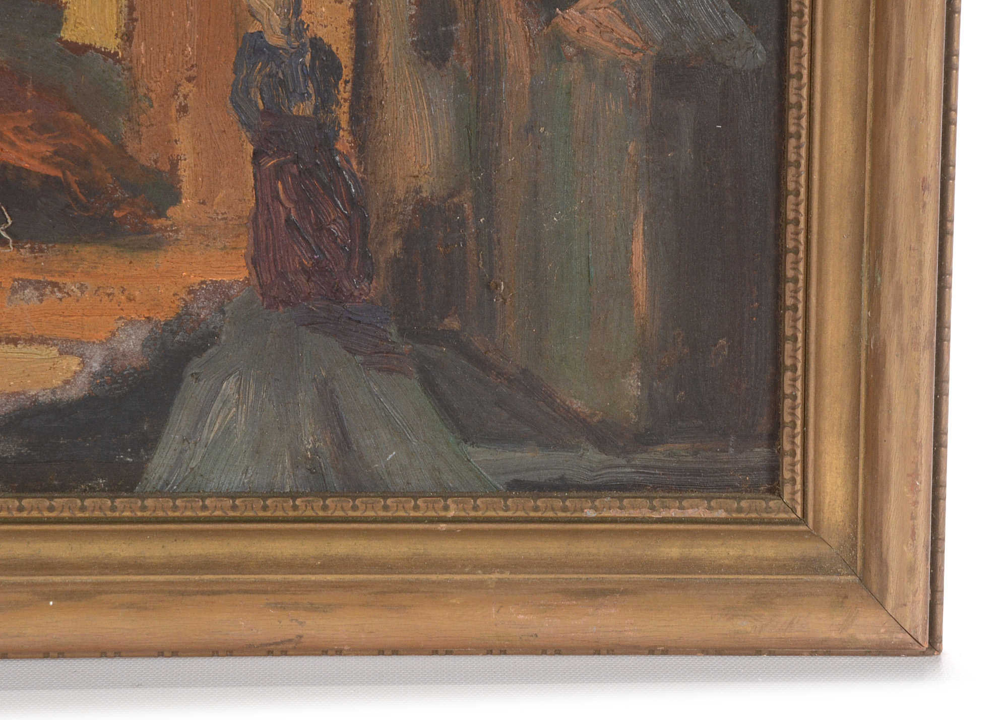 Oil Copy Painting on Board after Morley Hicks