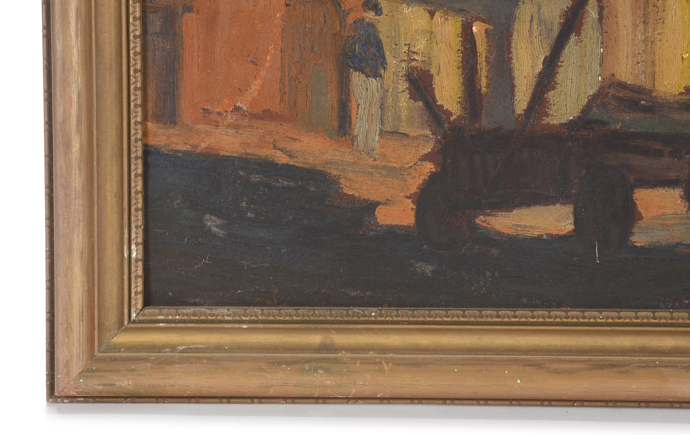 Oil Copy Painting on Board after Morley Hicks