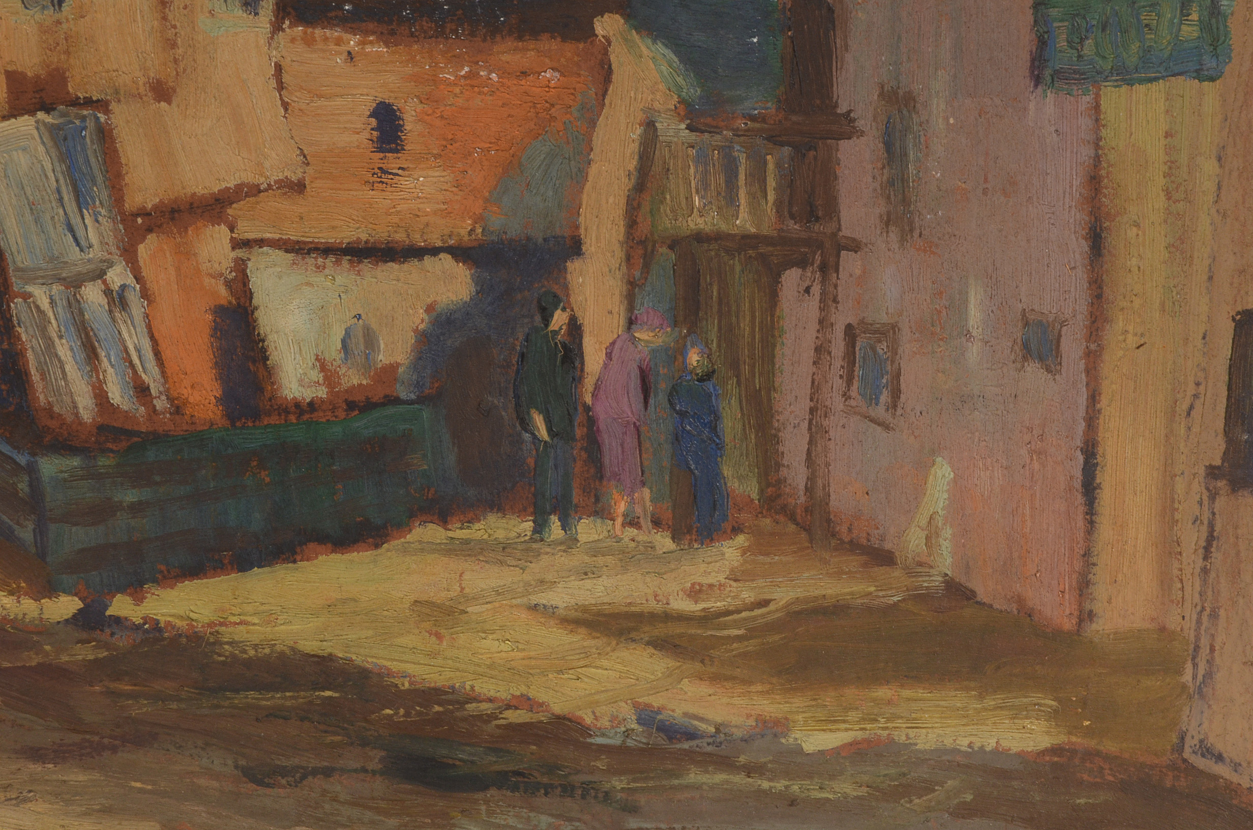 Oil Copy Painting on Board after Morley Hicks