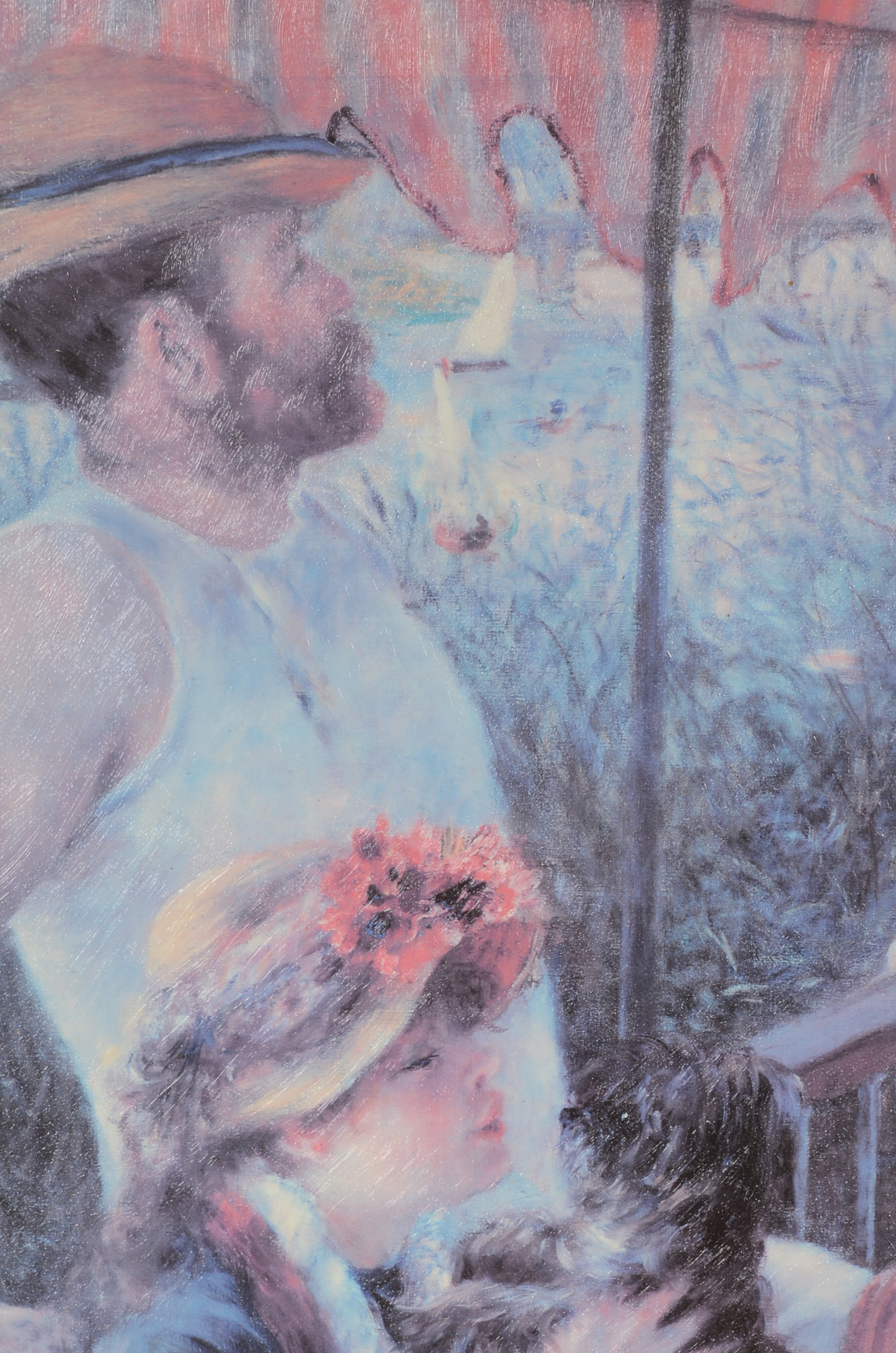 Offset Lithographic Reproduction on Canvas after Pierre-Auguste Renoir "Luncheon of the Boating Party"