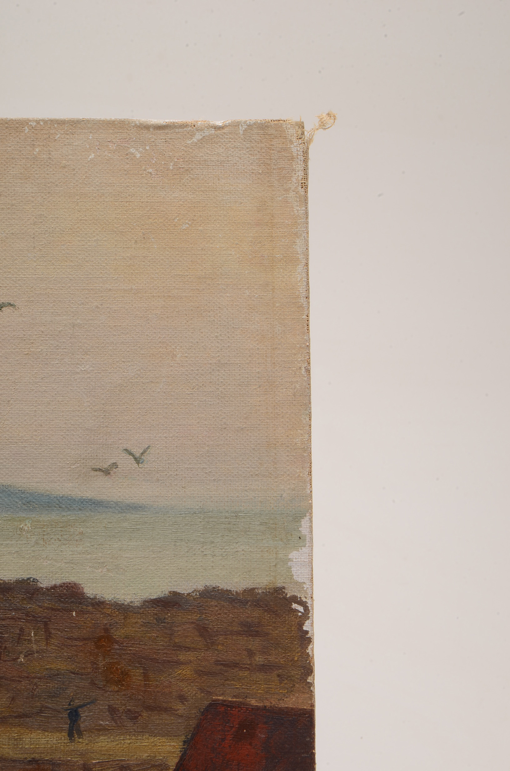 Michael Kelly Original 1939 Oil Coastal Scene on Canvas Board