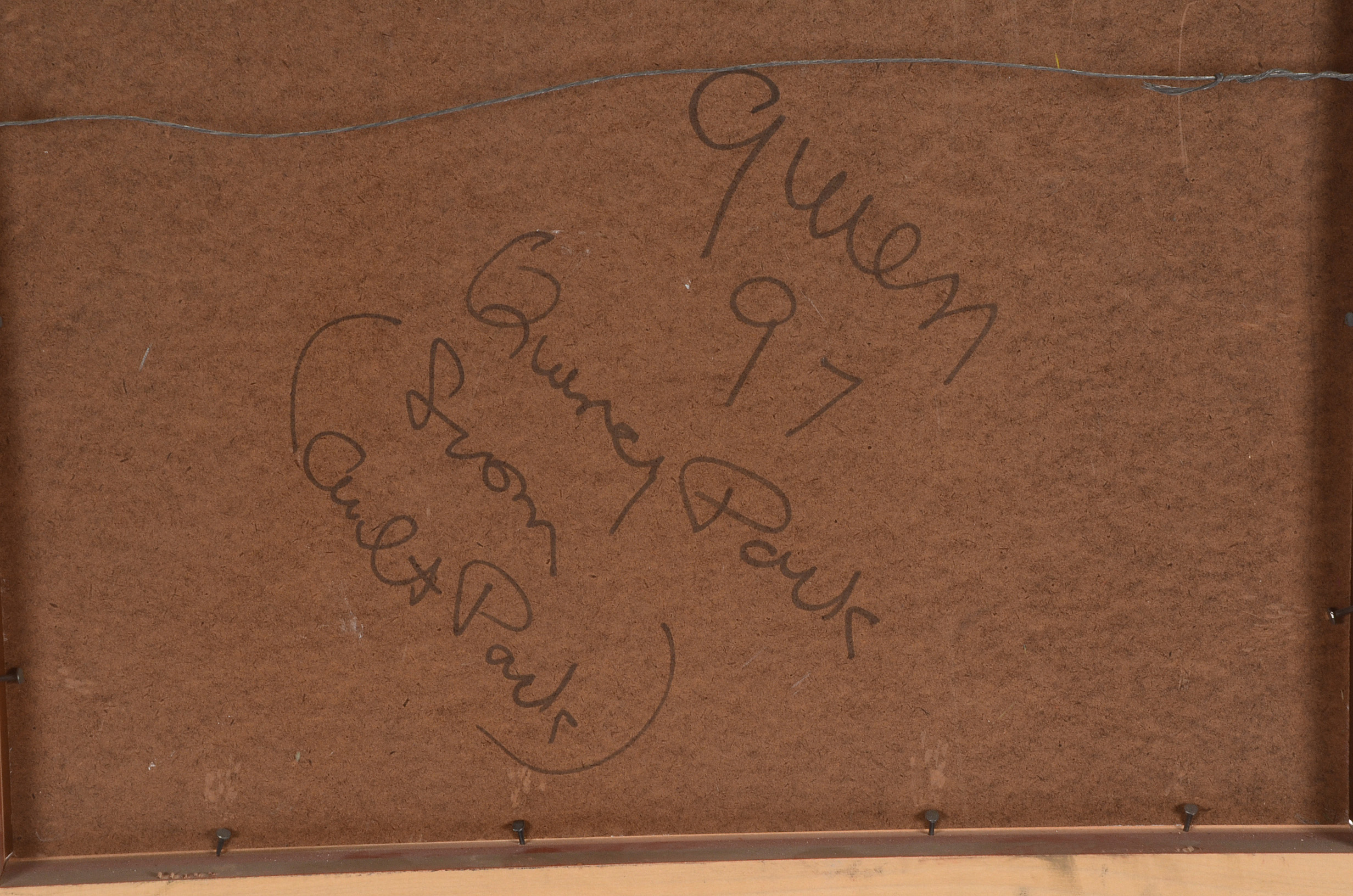 Original 1997 Oil on Masonite Signed Gwen "Ault Park"