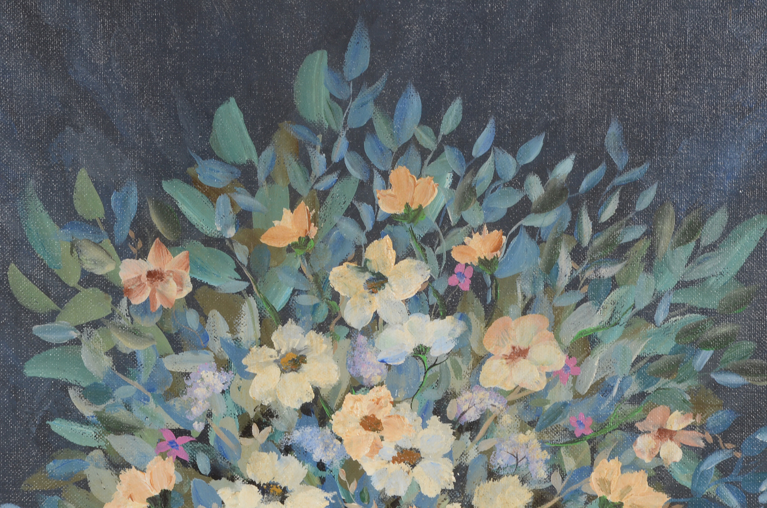 R. L. Walker Original Acrylic Floral Still Life on Canvas Board