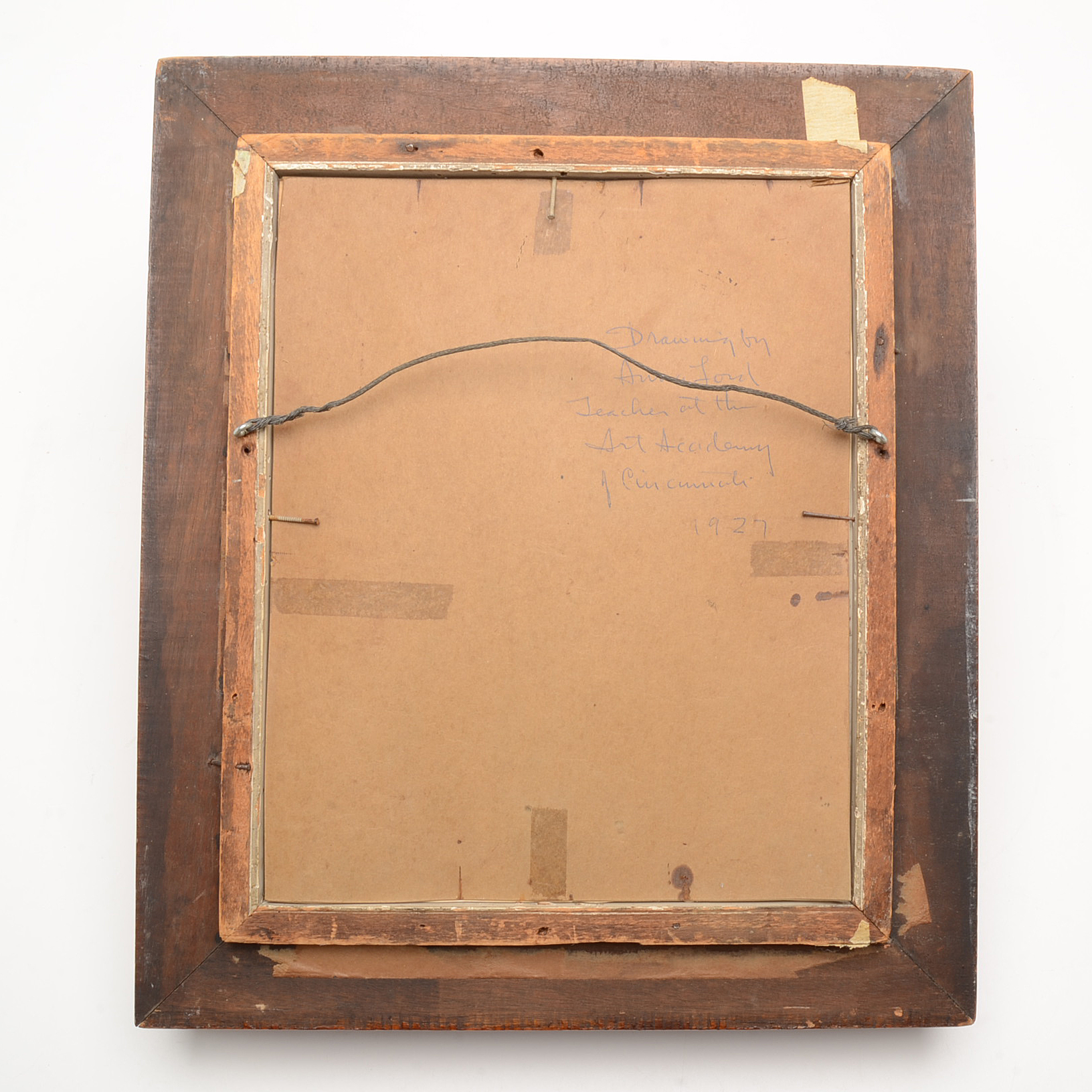 Anna Lord Original 1927 Graphite Hand Study Drawing on Paper