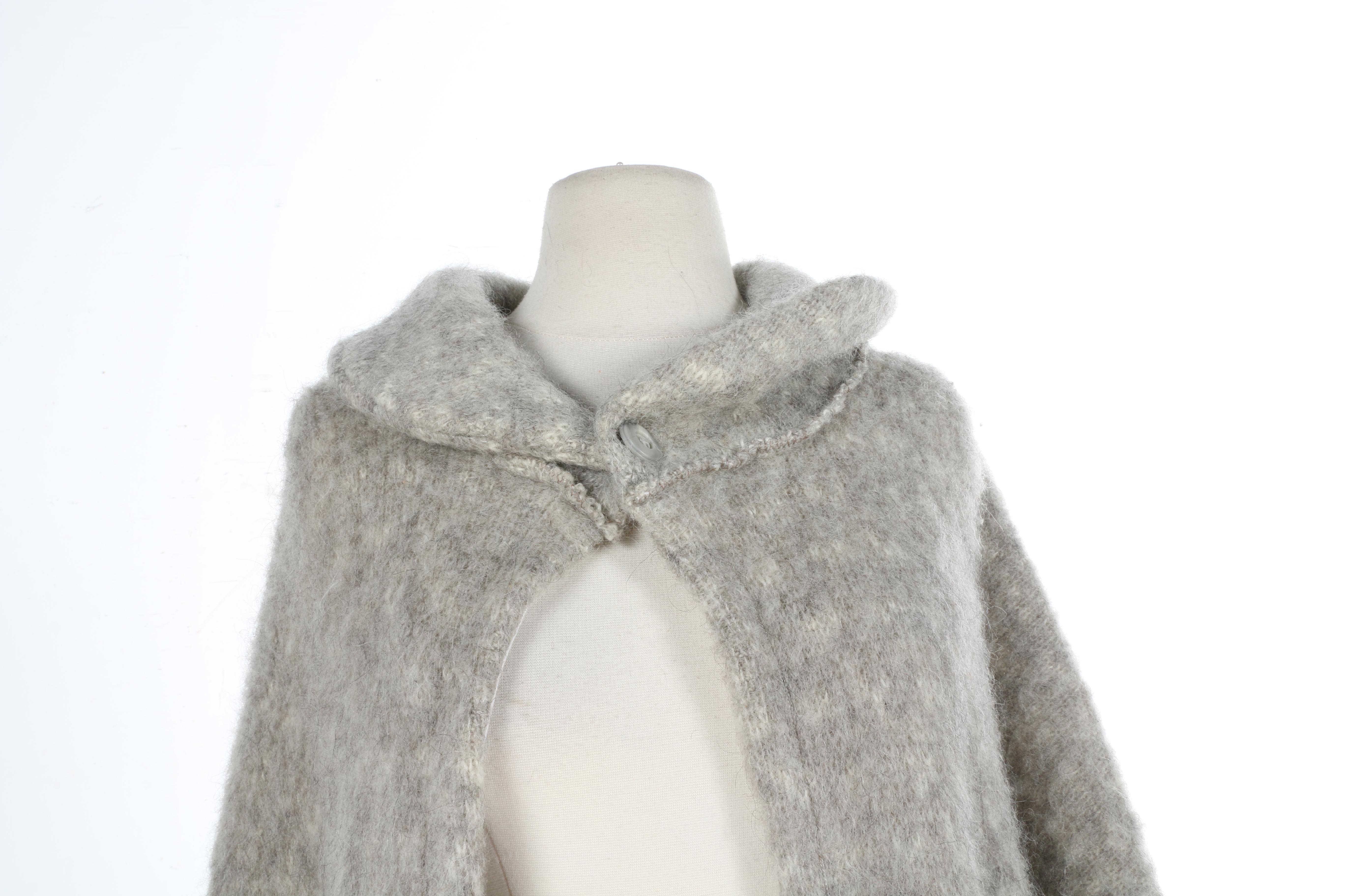 Icelandic Knit Wool Poncho