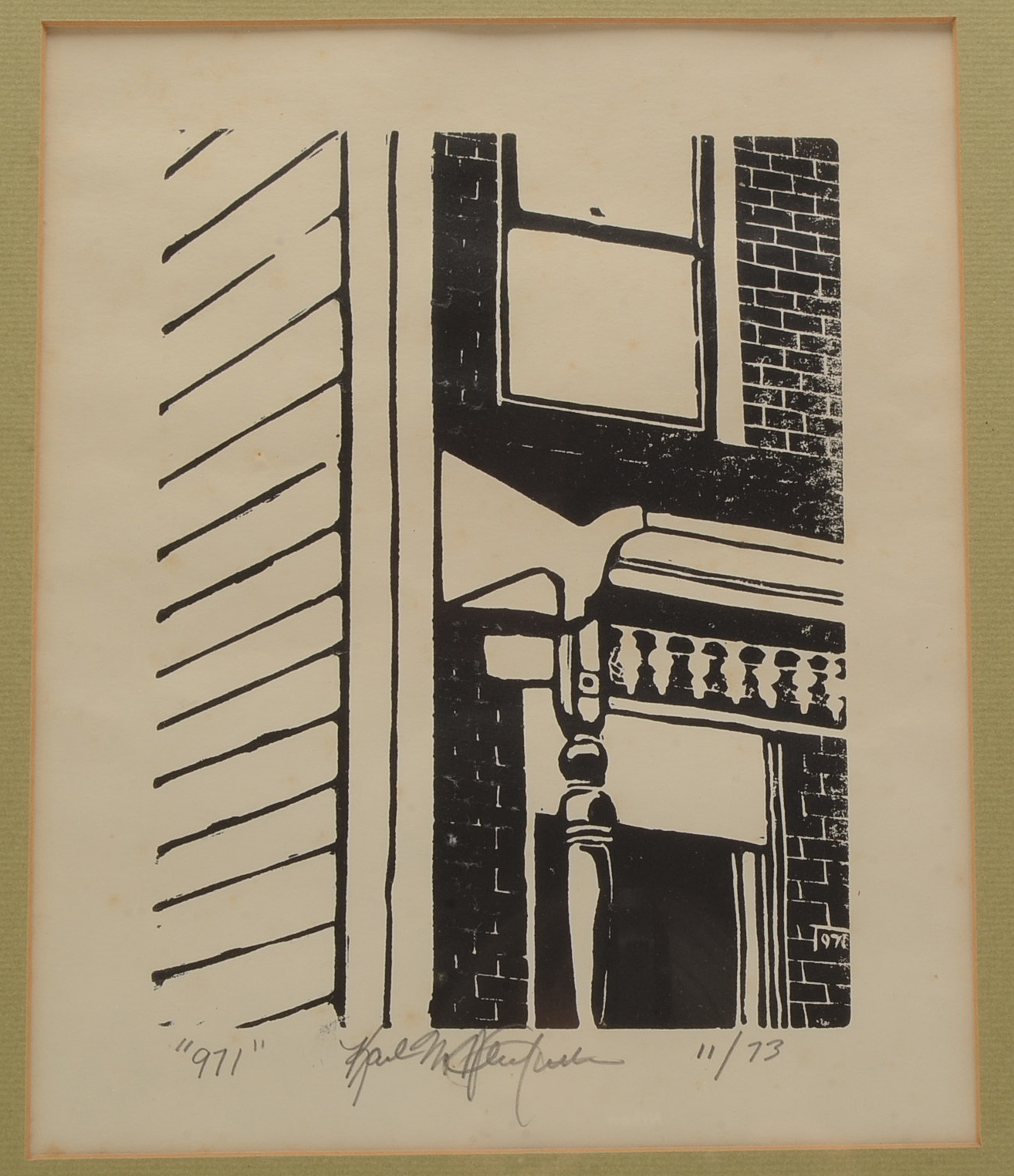 Signed Limited Edition Woodcut "971"