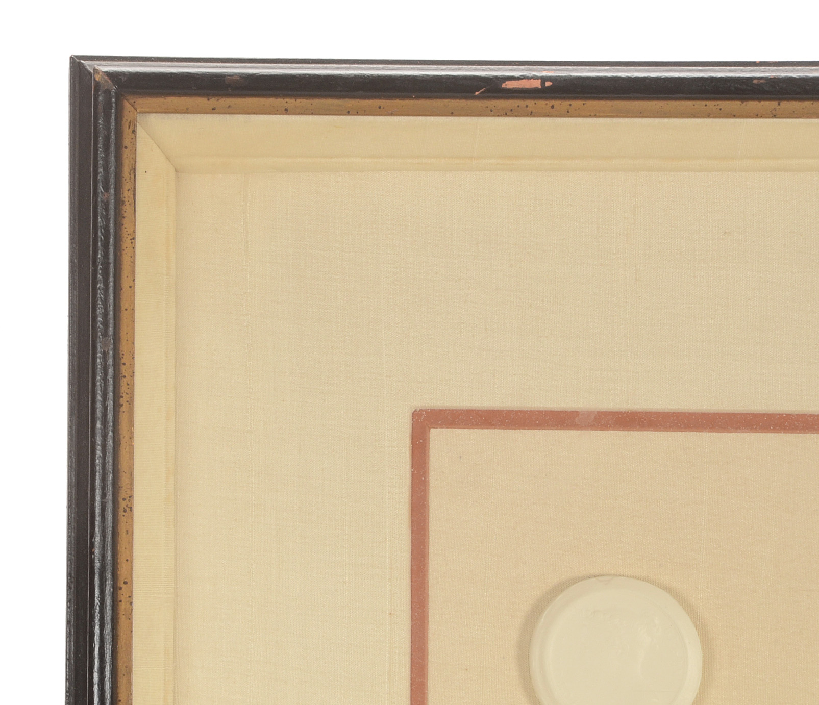 Framed Display of Plaster Intaglio Molds After Medieval Seals