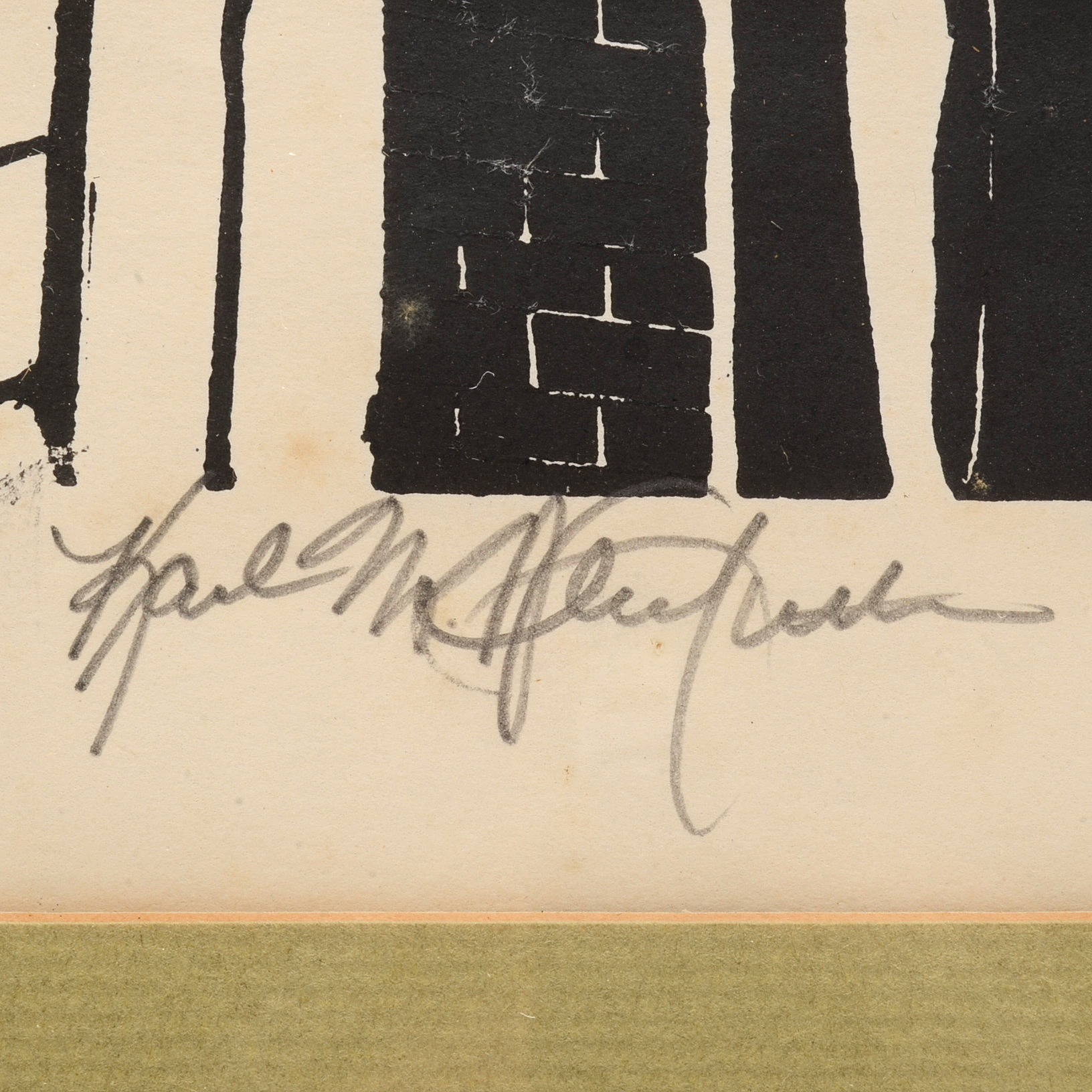 Signed Limited Edition Woodcut "971"