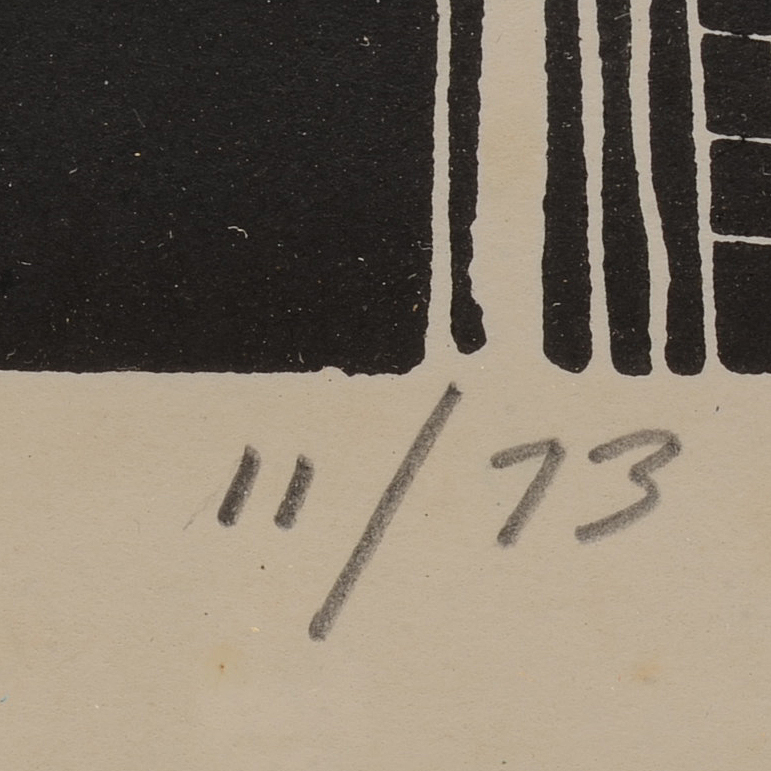 Signed Limited Edition Woodcut "971"