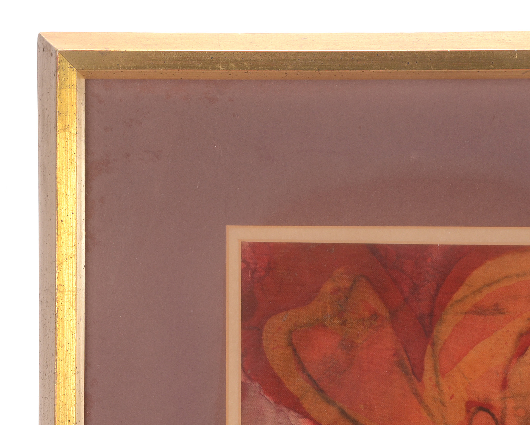 E. Goldbaum Original 1971 Hand-Dipped Floral Batik Tapestry