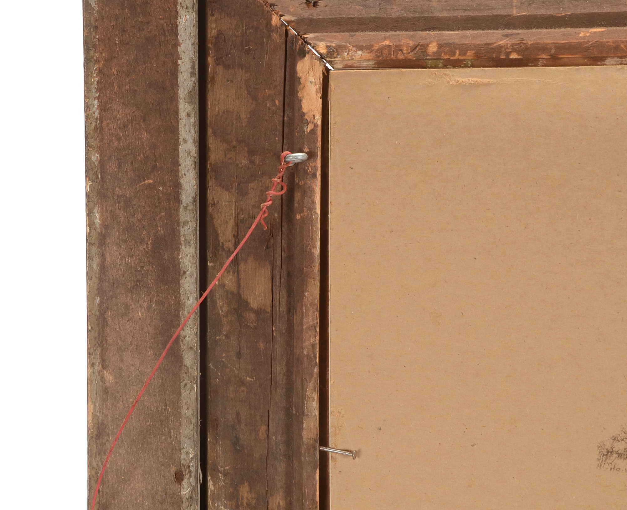 F. J. Dendyer Original Watercolor in Antique Gold Tone Wood Frame with Cast Molding