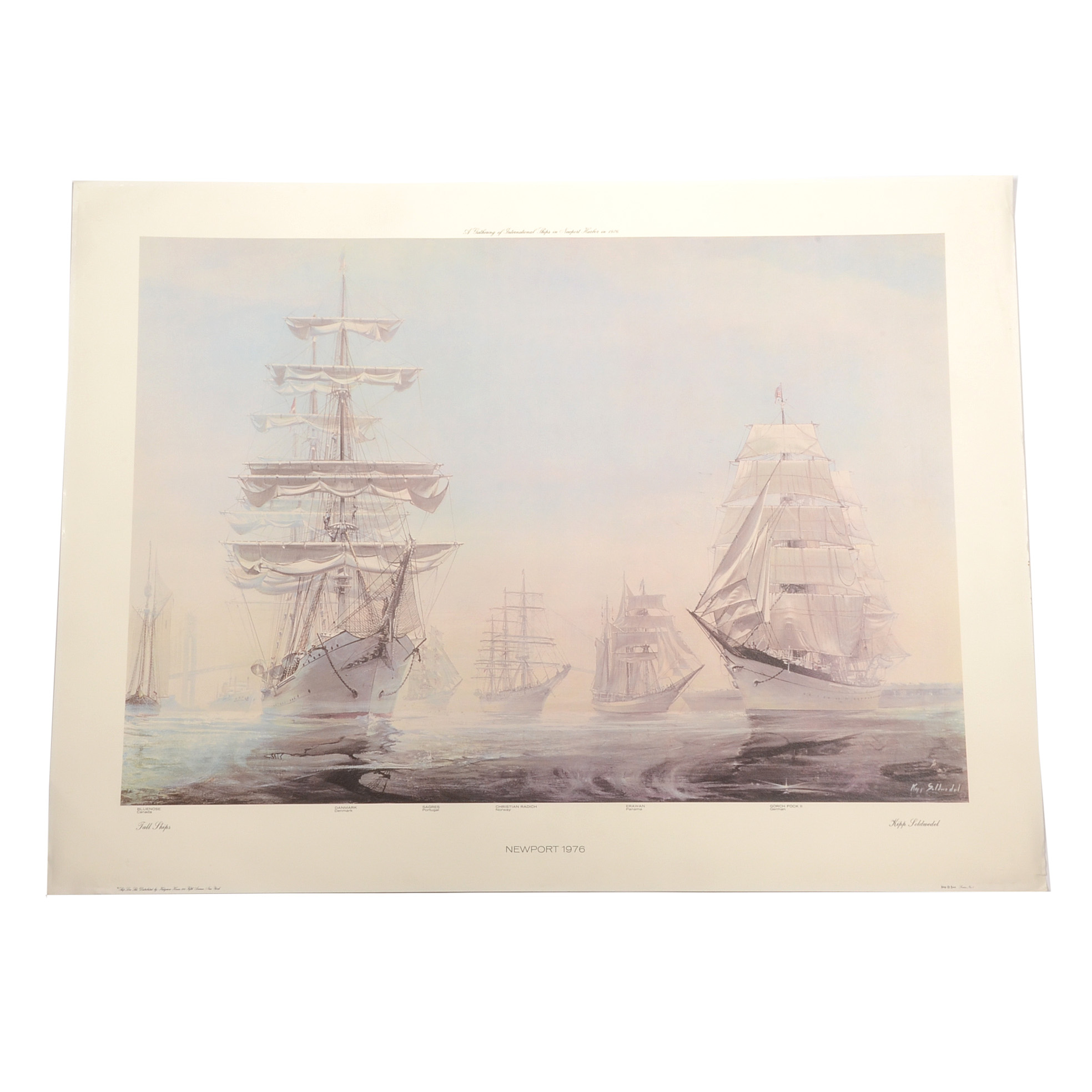 Kipp Soldwedel Offset Lithograph "Newport 1976"