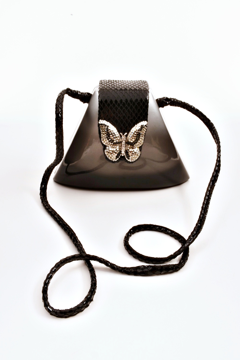 Timmy Woods of Beverly Hills Rhinestone Butterfly Purse