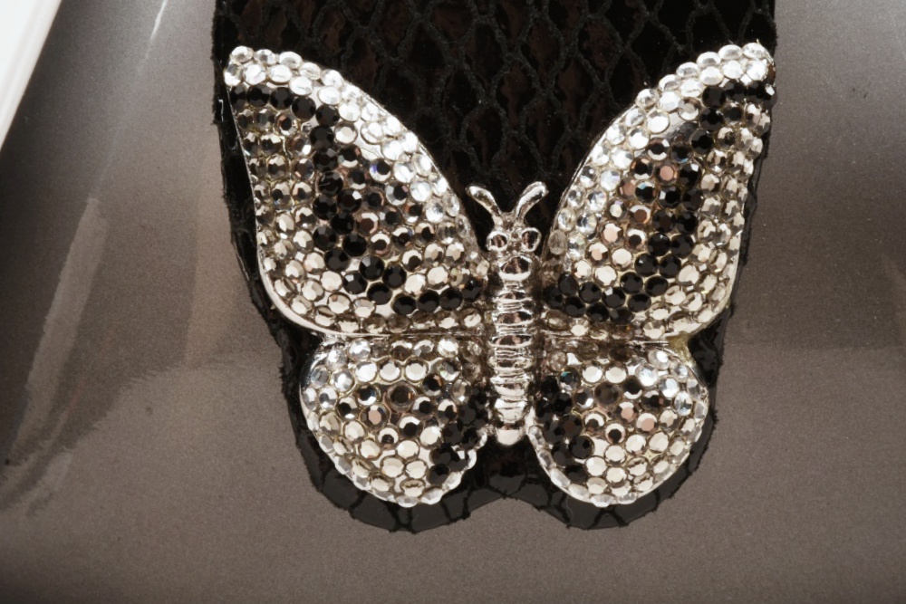 Timmy Woods of Beverly Hills Rhinestone Butterfly Purse