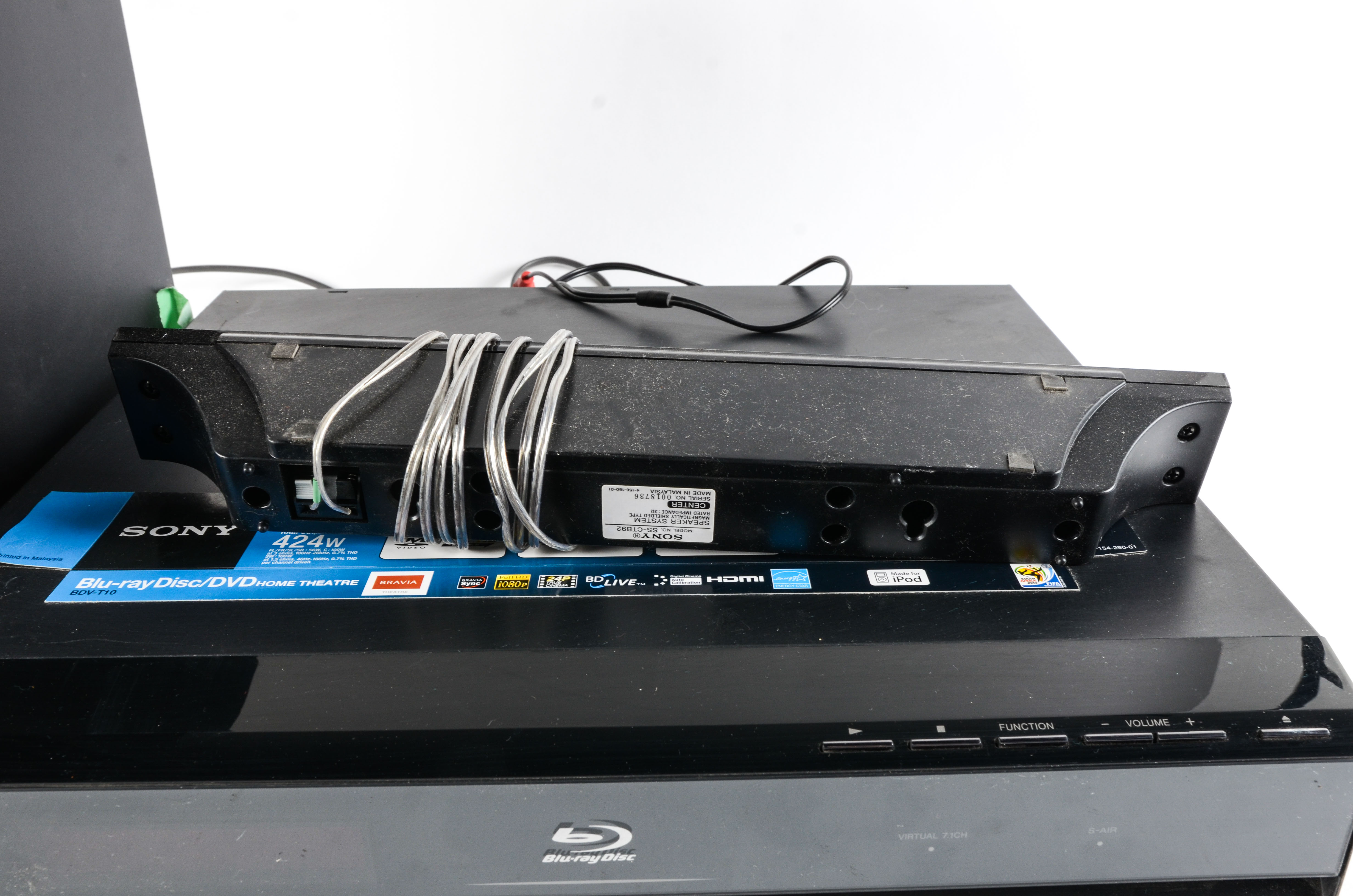 Sony Blu-ray Player and Surround Speakers