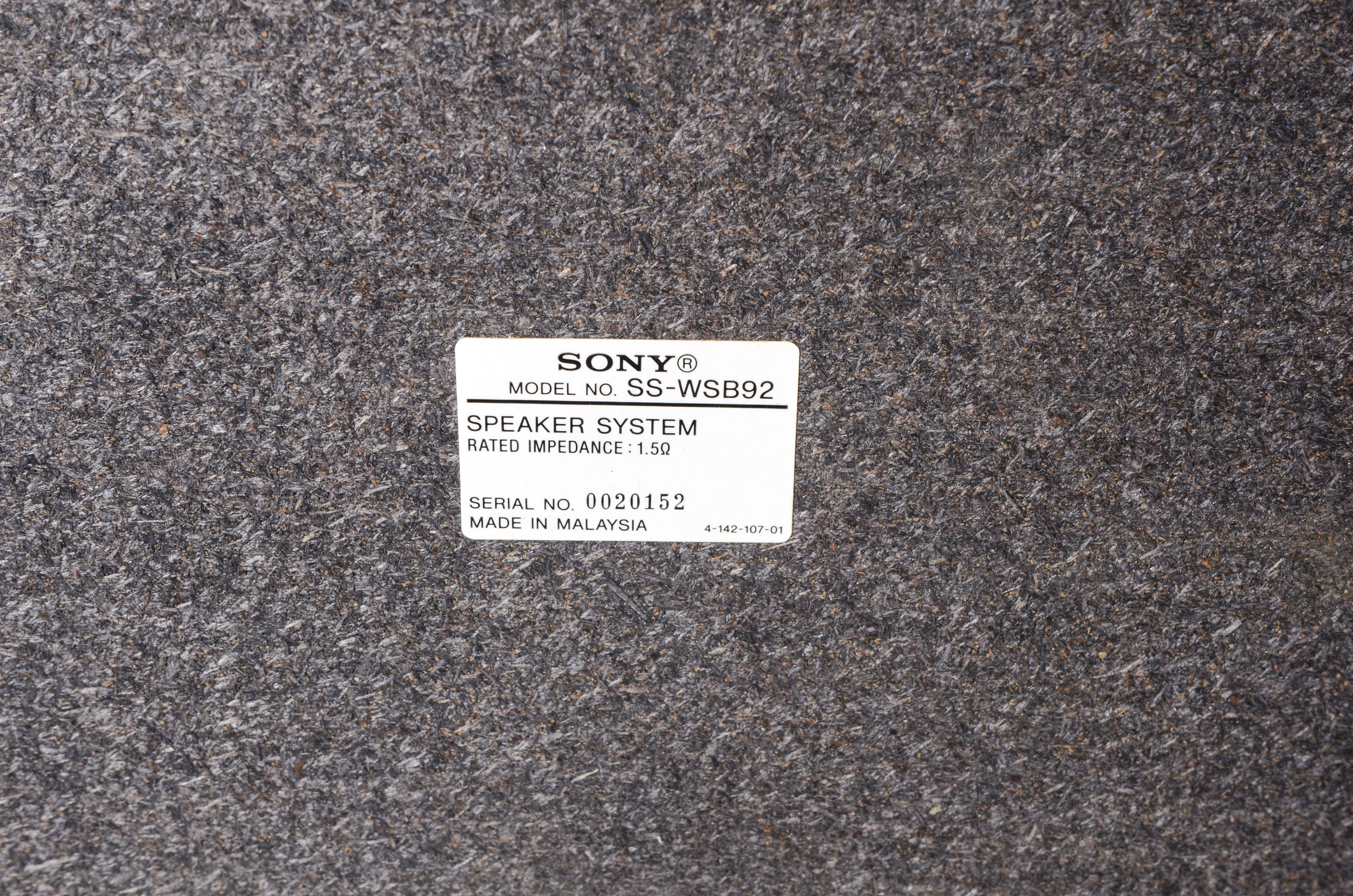 Sony Blu-ray Player and Surround Speakers