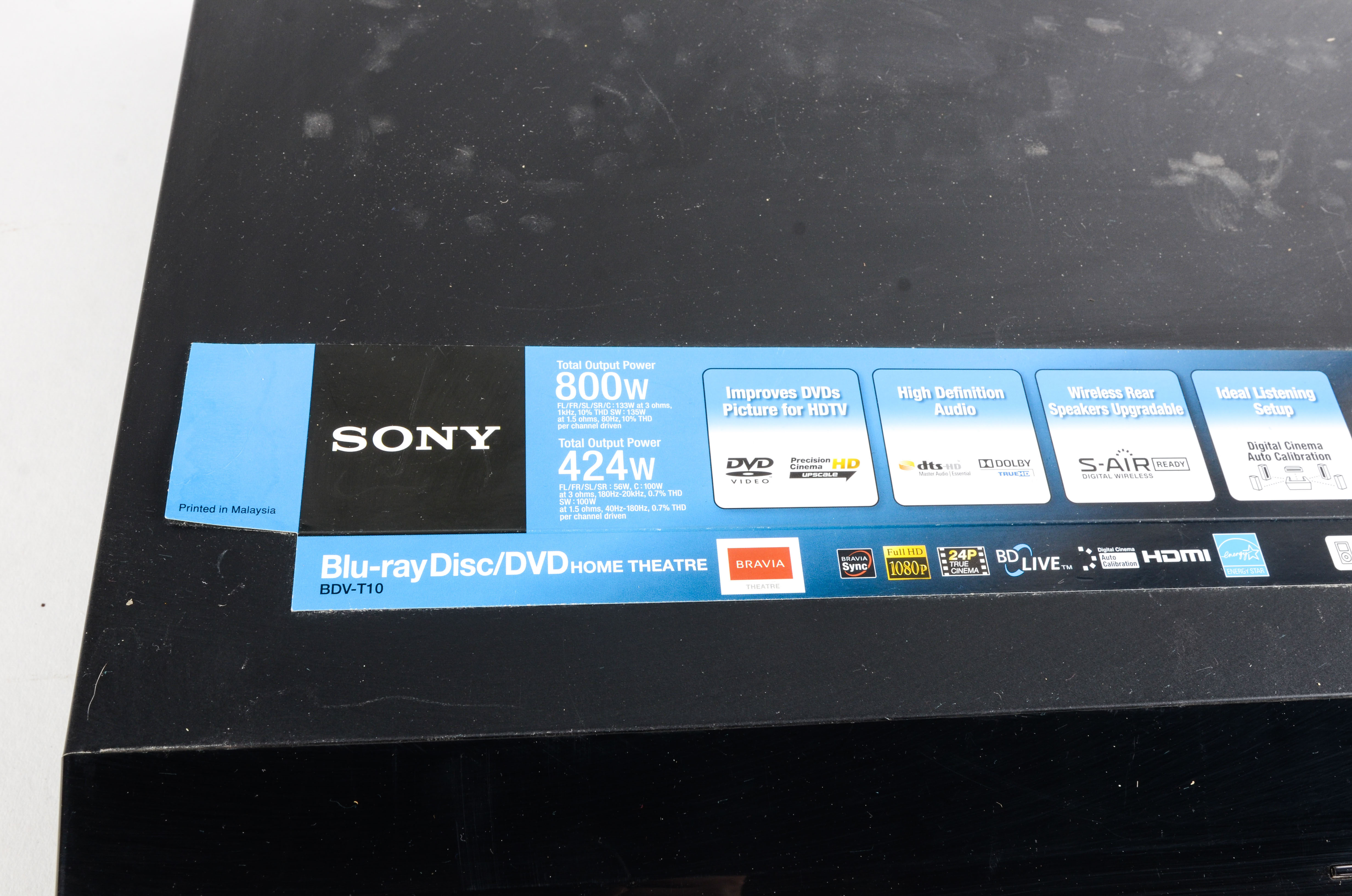 Sony Blu-ray Player and Surround Speakers