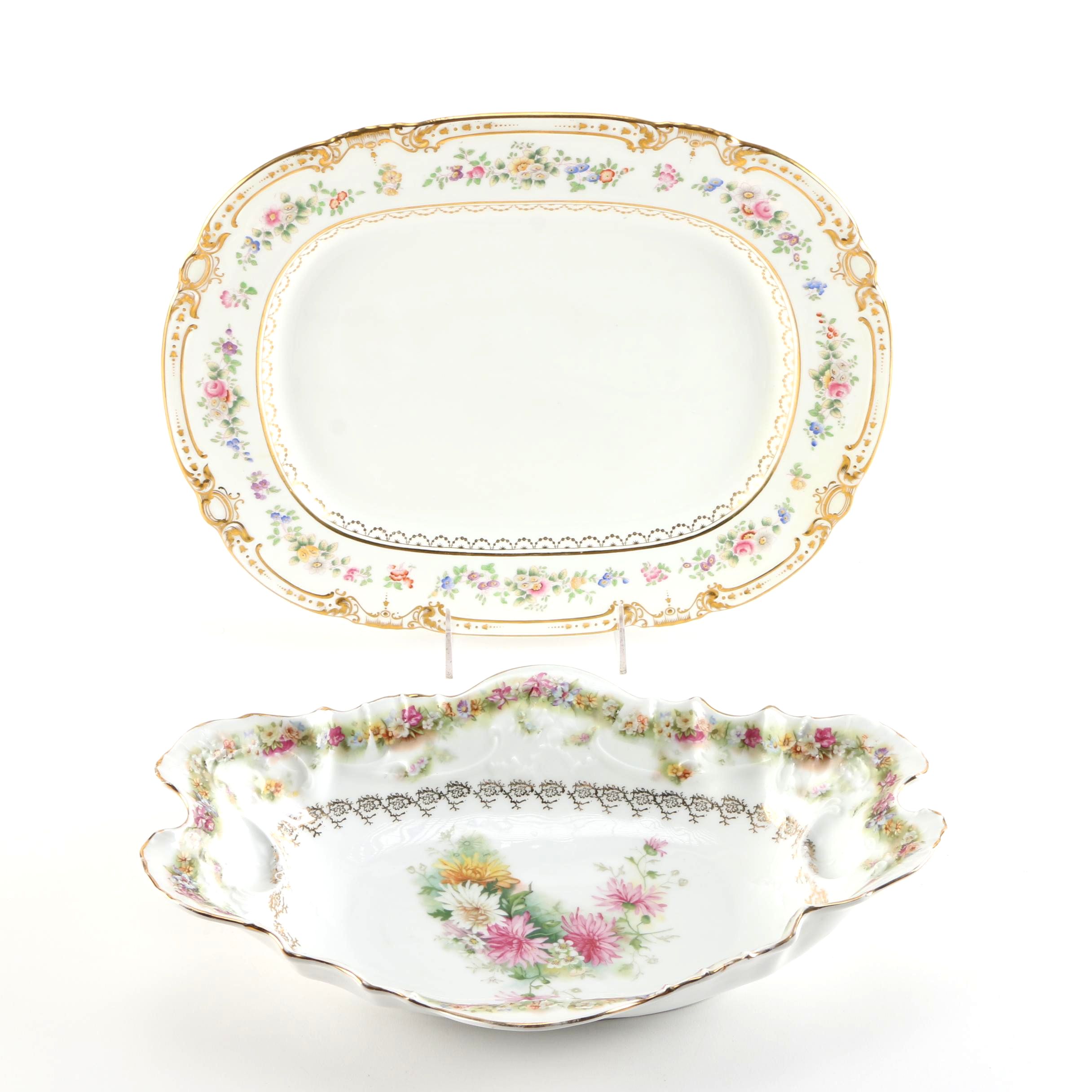 Floral Platters Featuring Mintons