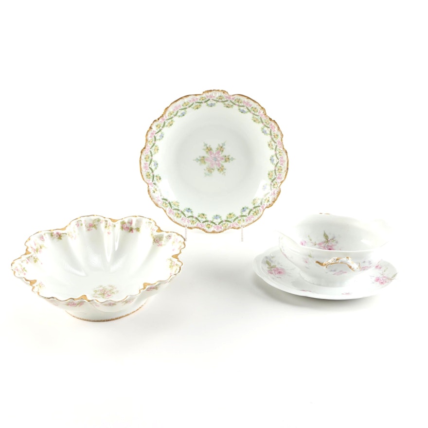 Collection of Three Limoges Tableware Pieces