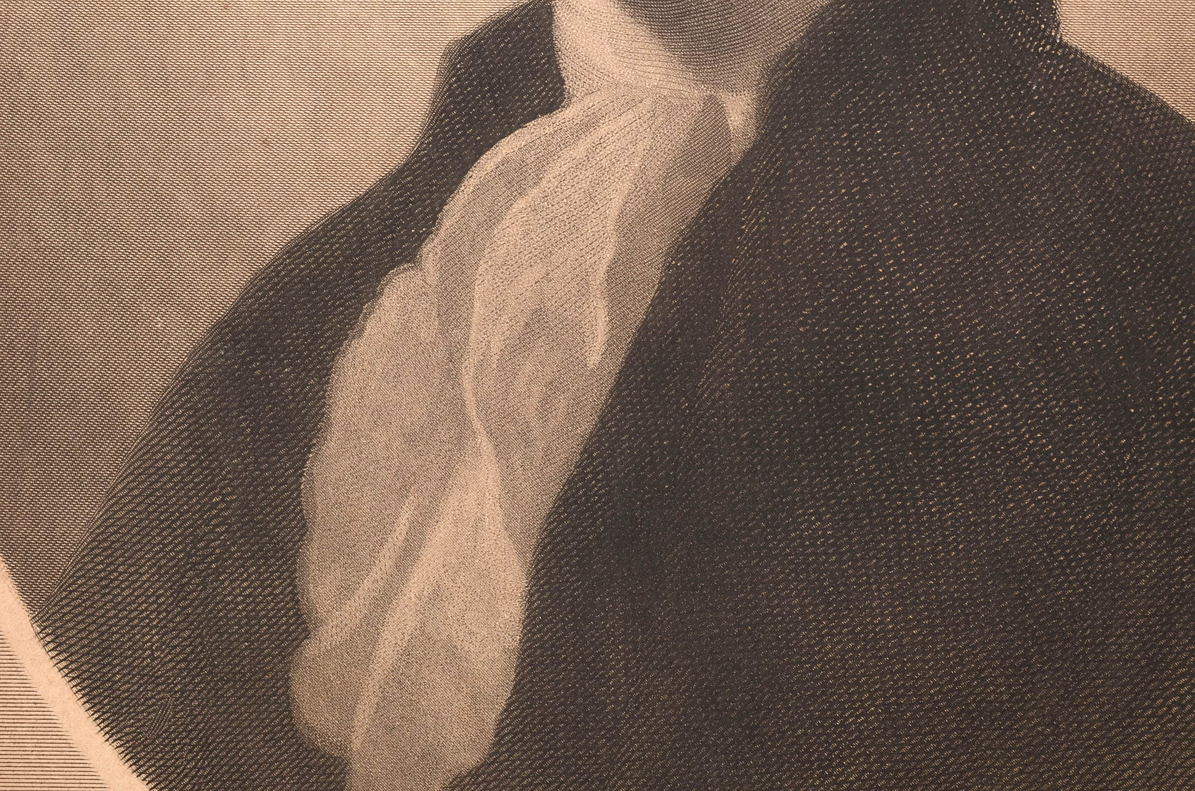 Antique Steel-Plate Engraving of George Washington