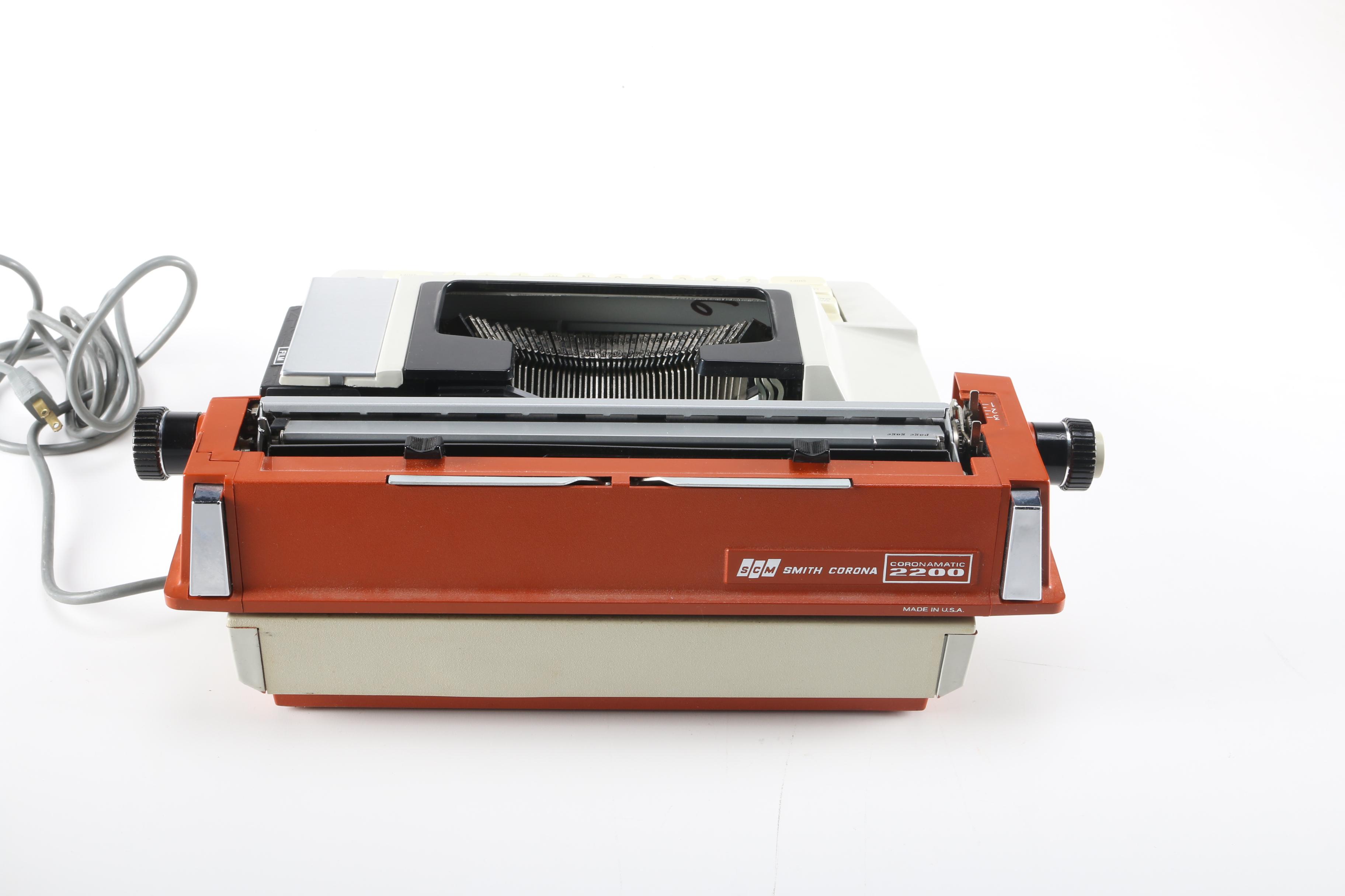 Smith-Corona Coronamatic 2200 Electric Typewriter and Ribbons