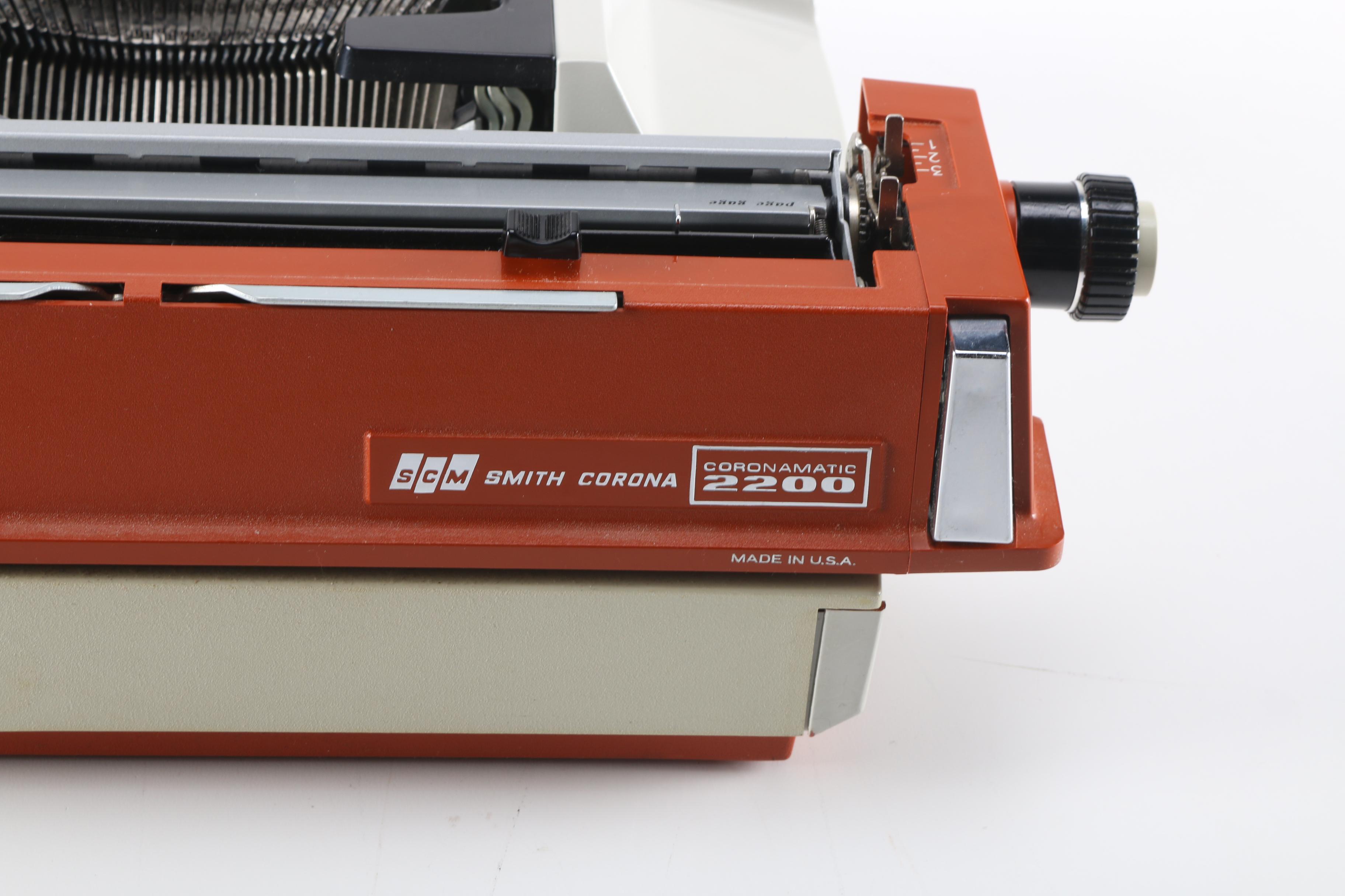 Smith-Corona Coronamatic 2200 Electric Typewriter and Ribbons