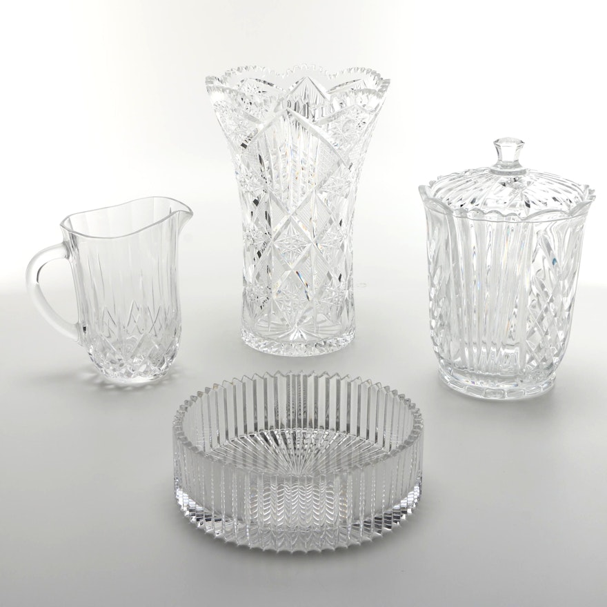 Crystal Decor Including Vase