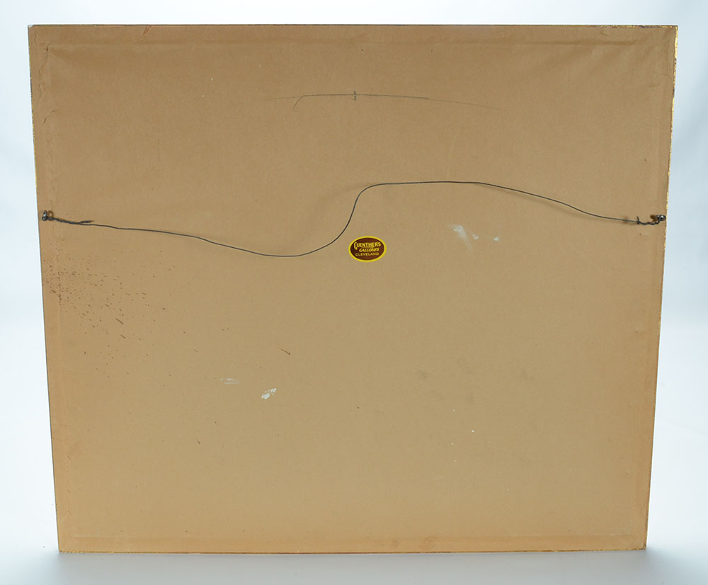 E. Wardee Signed 1940 Mezzotint with a la Poupée Coloring