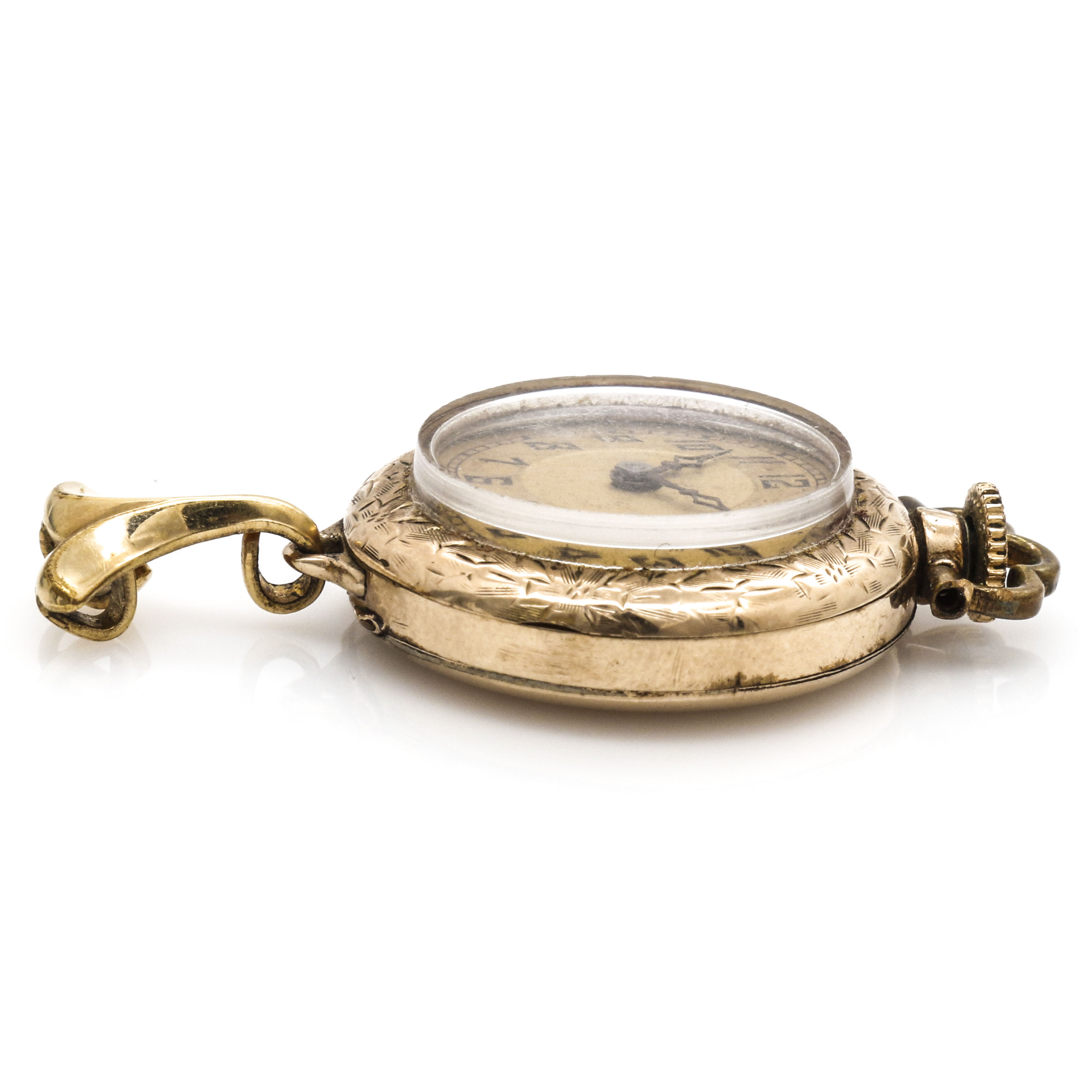 Wadsworth Gold Tone Convertible Pocket Watch