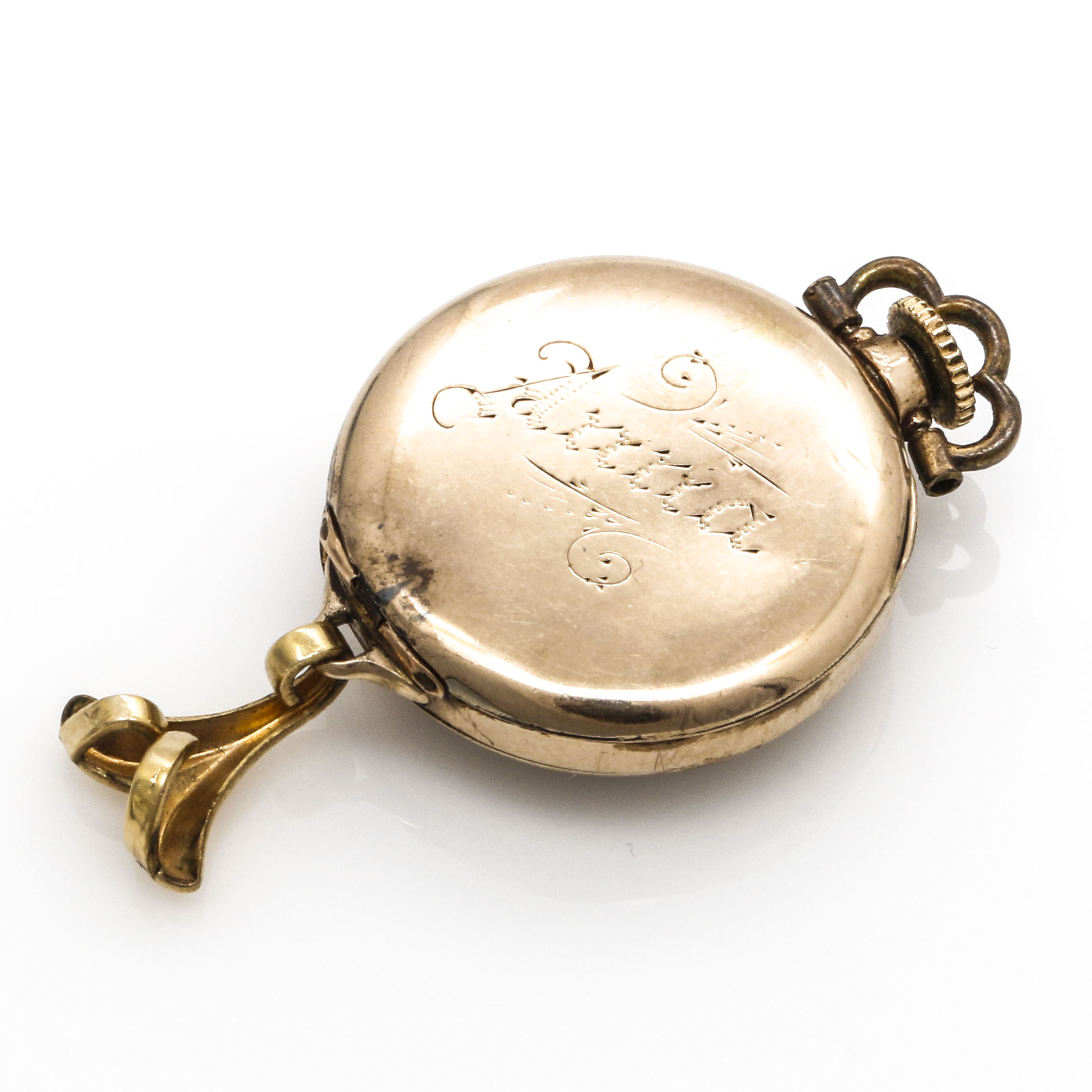 Wadsworth Gold Tone Convertible Pocket Watch