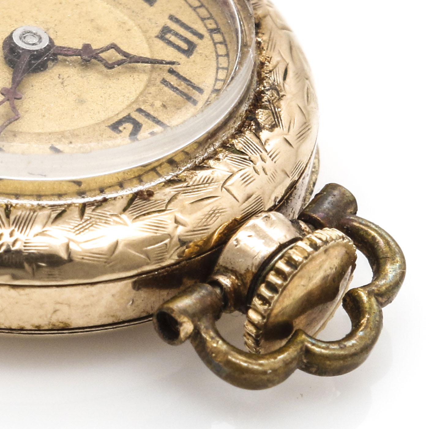 Wadsworth Gold Tone Convertible Pocket Watch