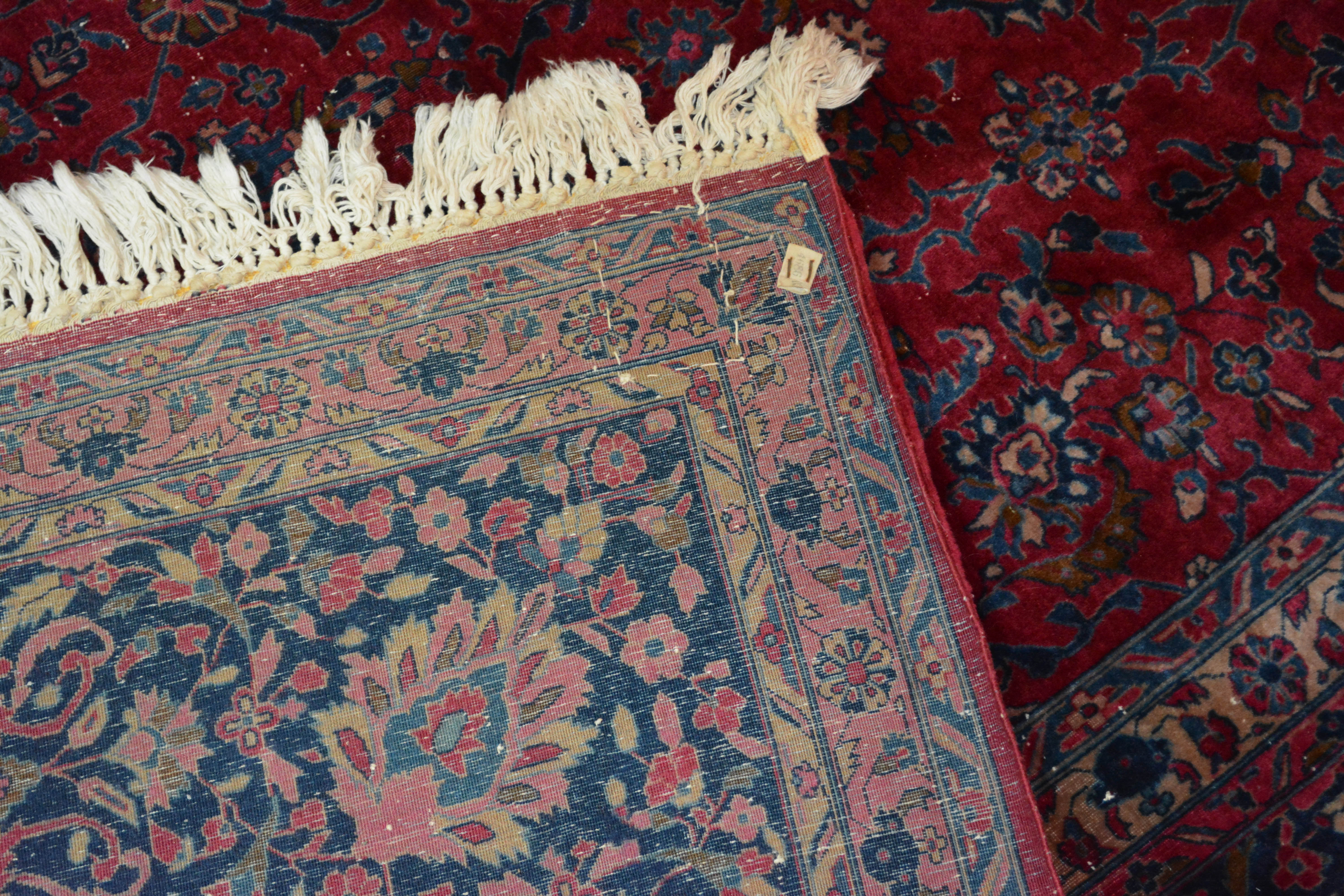 Semi-Antique Hand-Knotted Persian Area Rug