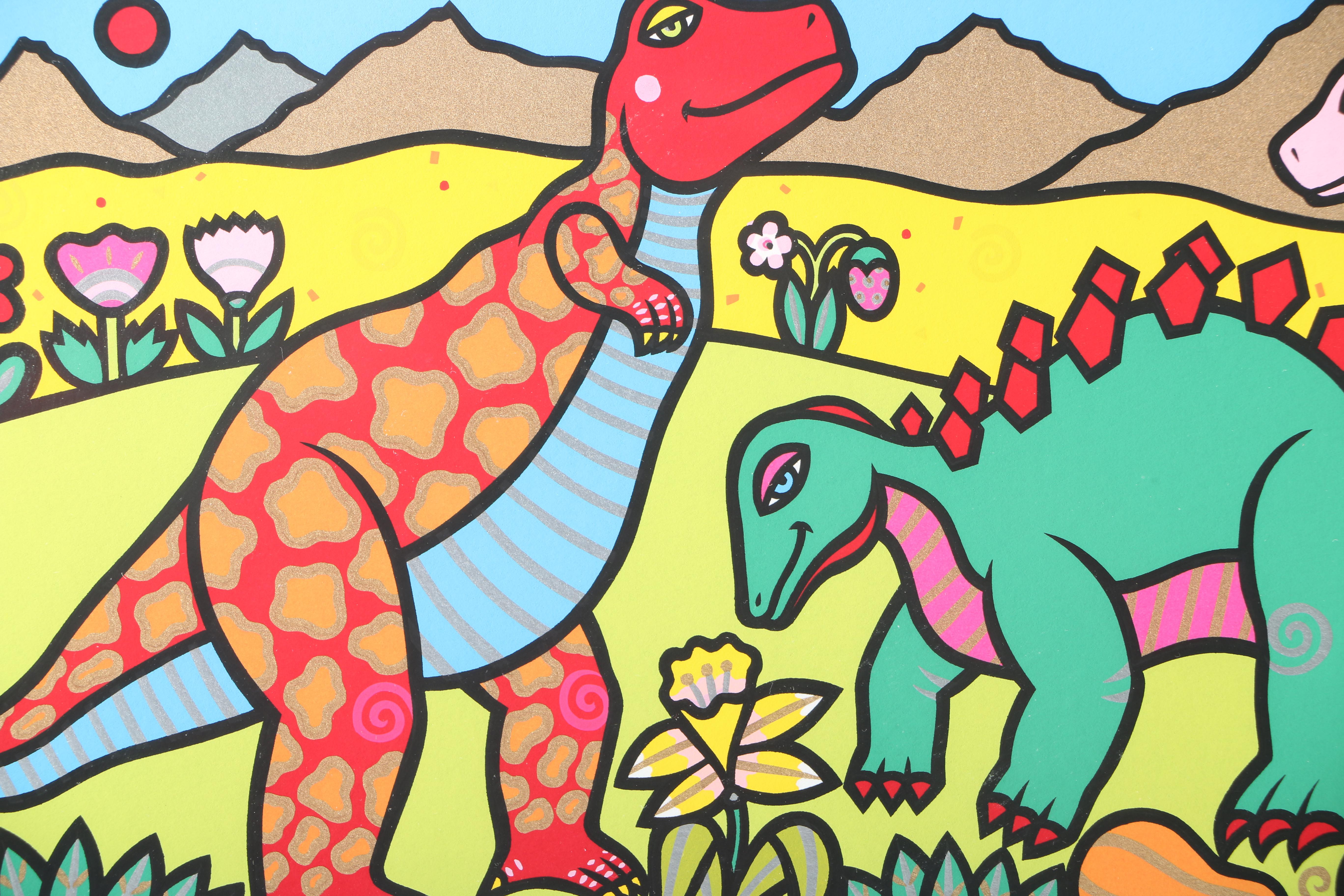 Holly Sue Buningh Limited Edition Serigraph "Dinosaurs"