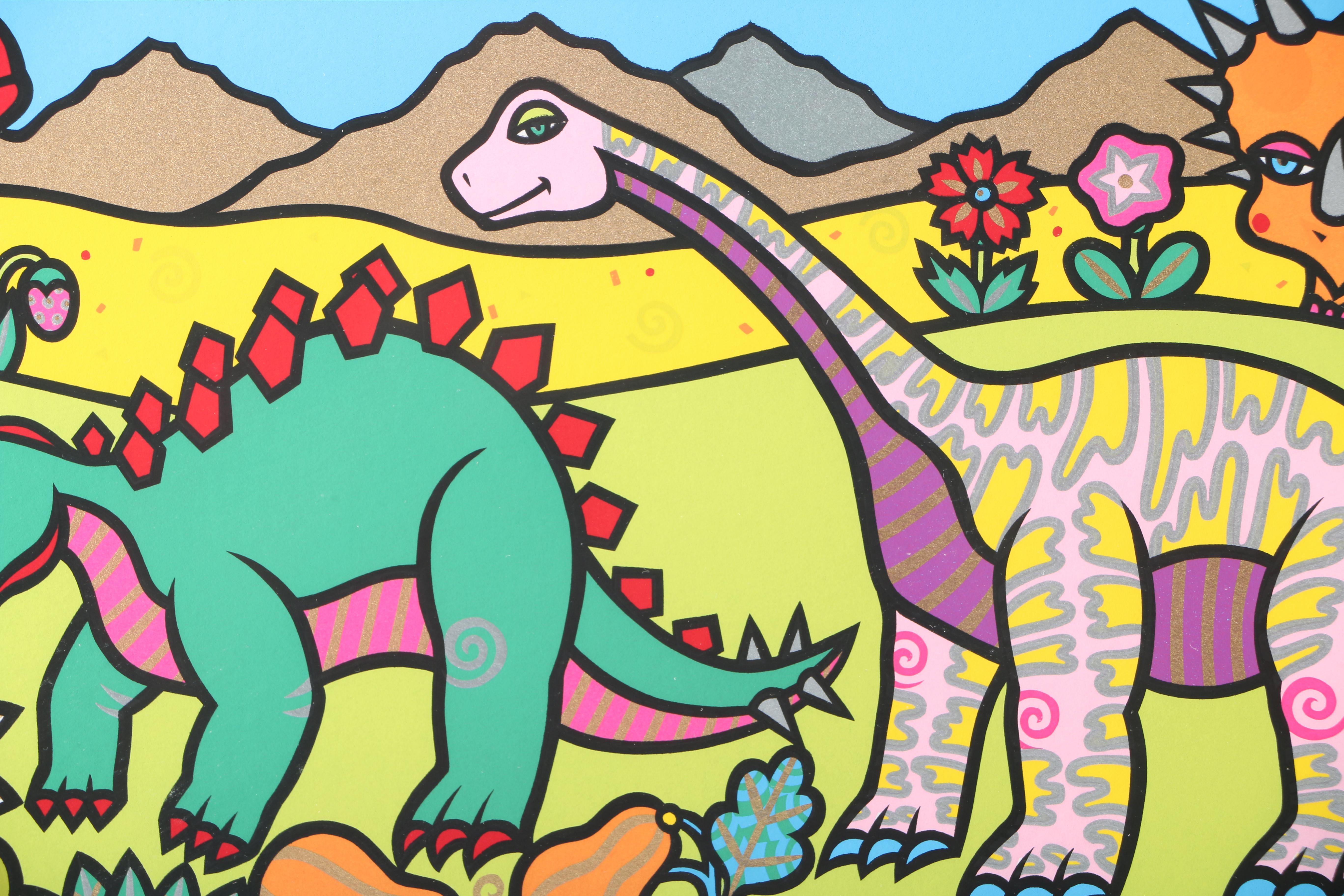 Holly Sue Buningh Limited Edition Serigraph "Dinosaurs"