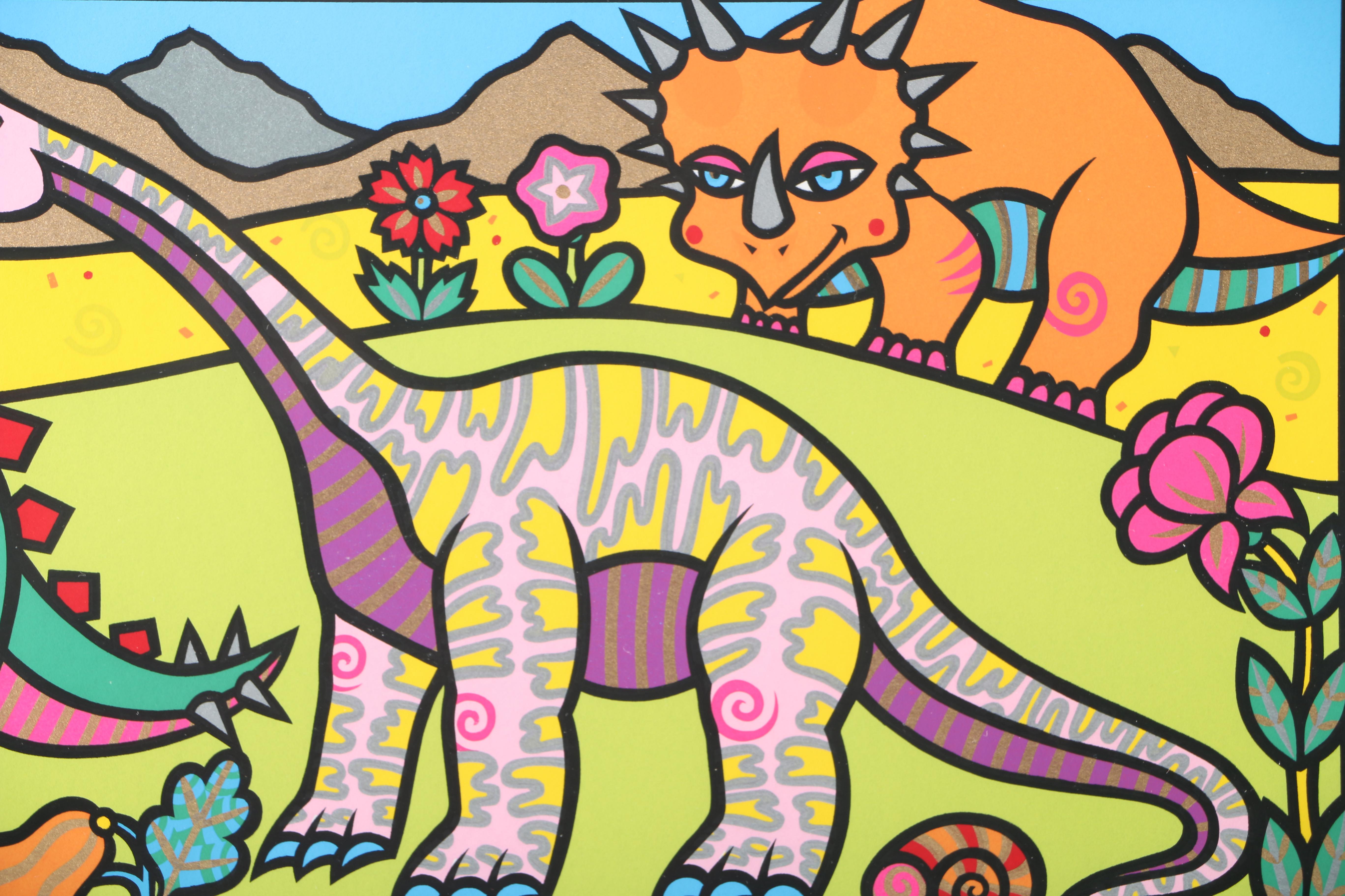 Holly Sue Buningh Limited Edition Serigraph "Dinosaurs"