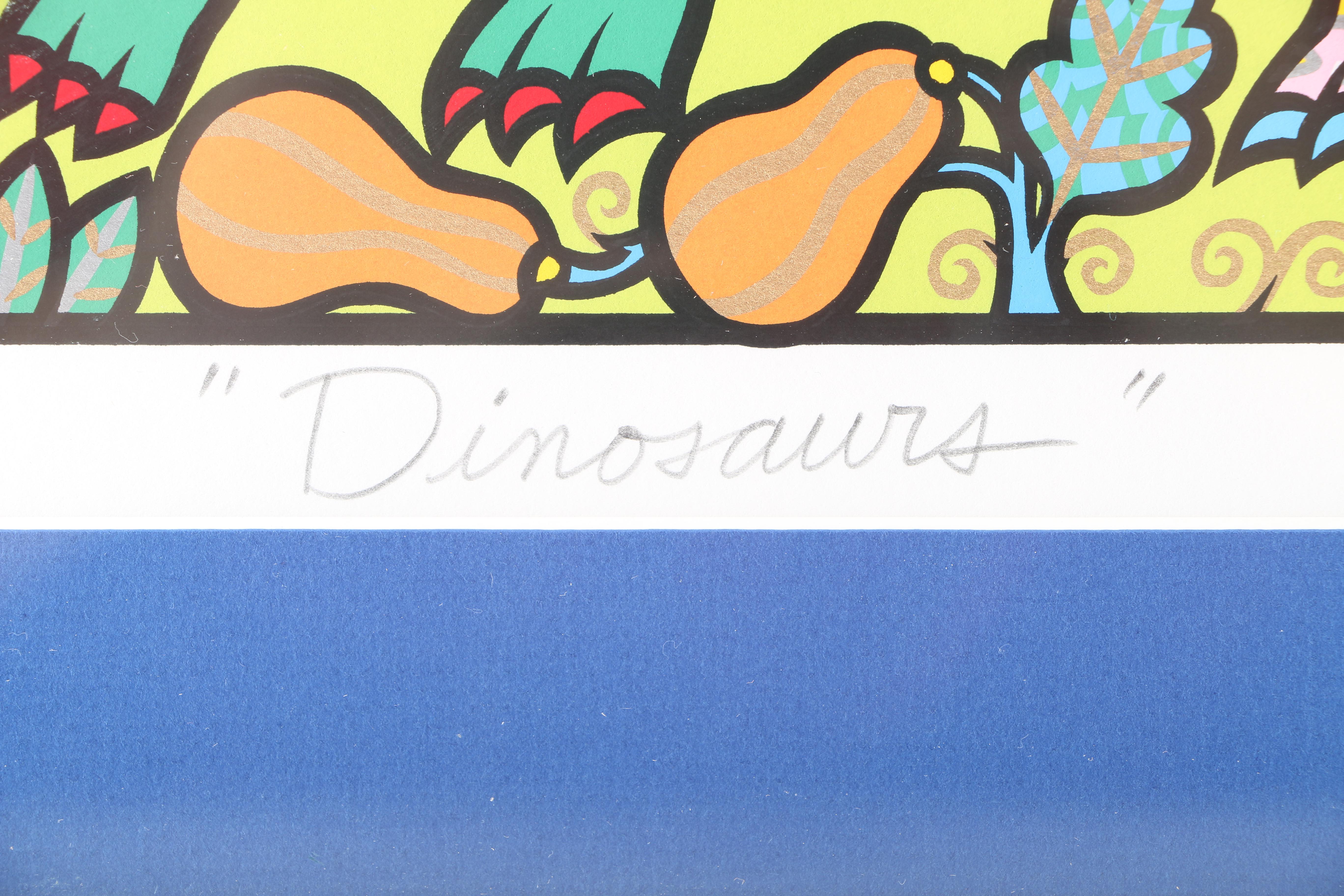 Holly Sue Buningh Limited Edition Serigraph "Dinosaurs"