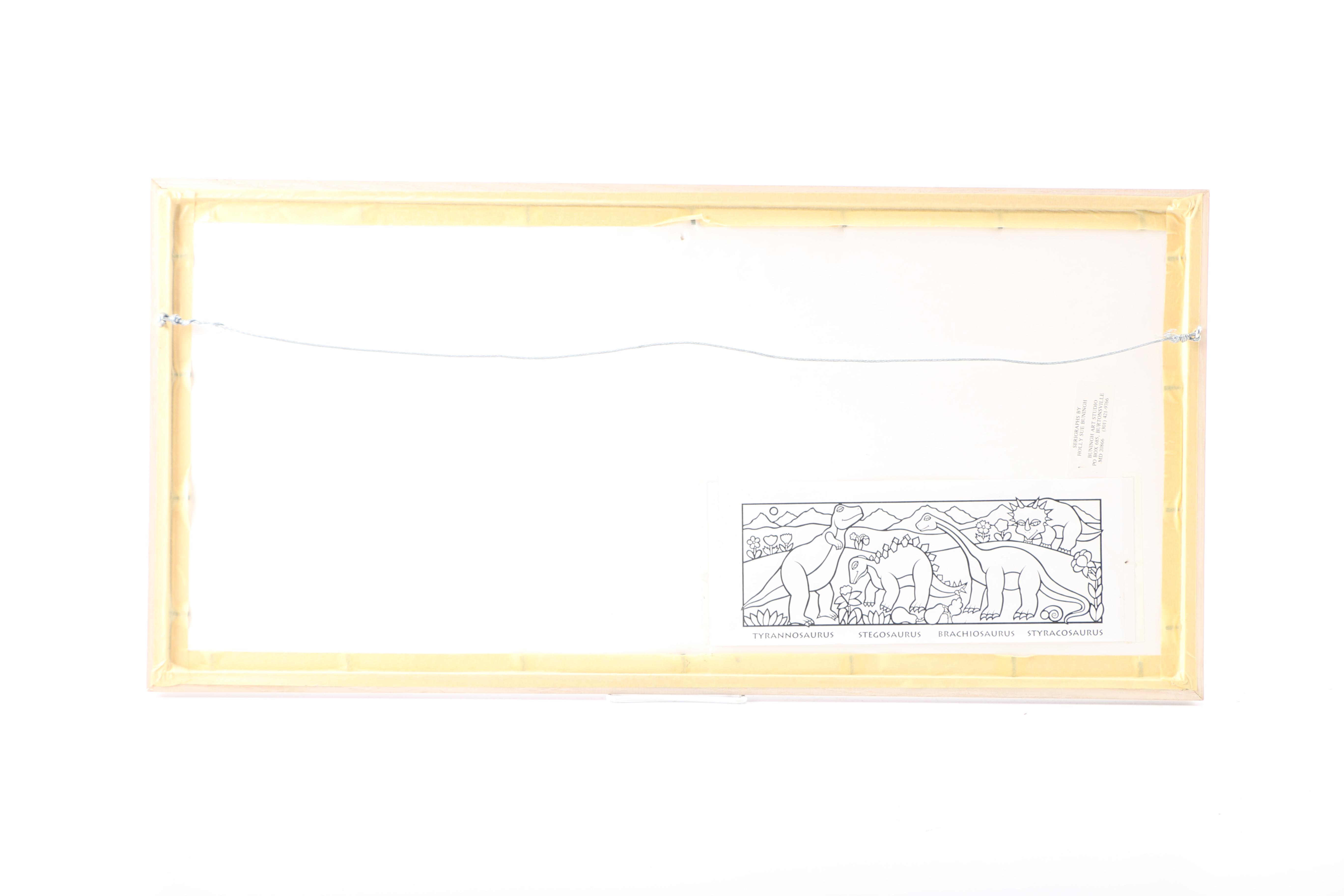 Holly Sue Buningh Limited Edition Serigraph "Dinosaurs"