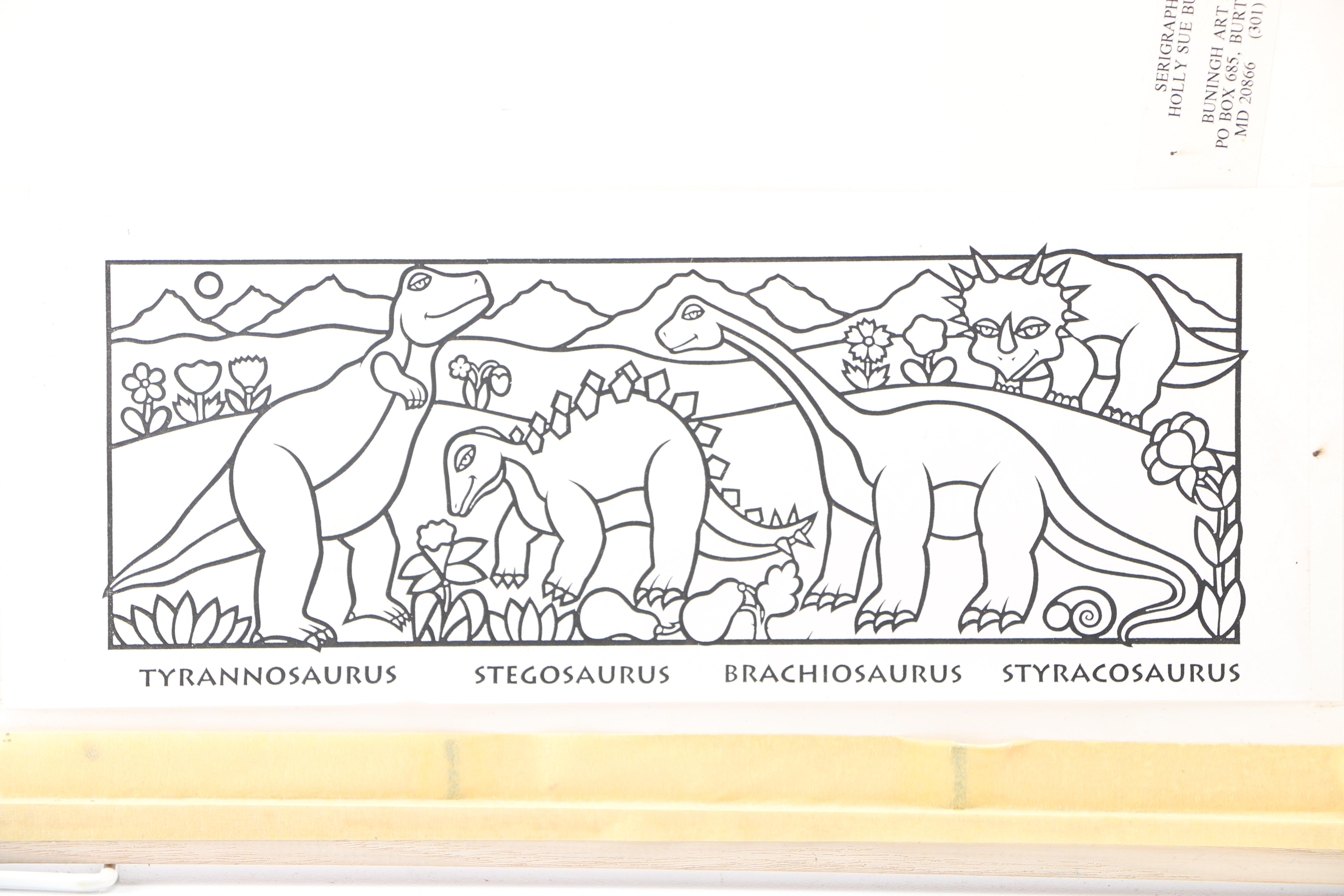 Holly Sue Buningh Limited Edition Serigraph "Dinosaurs"